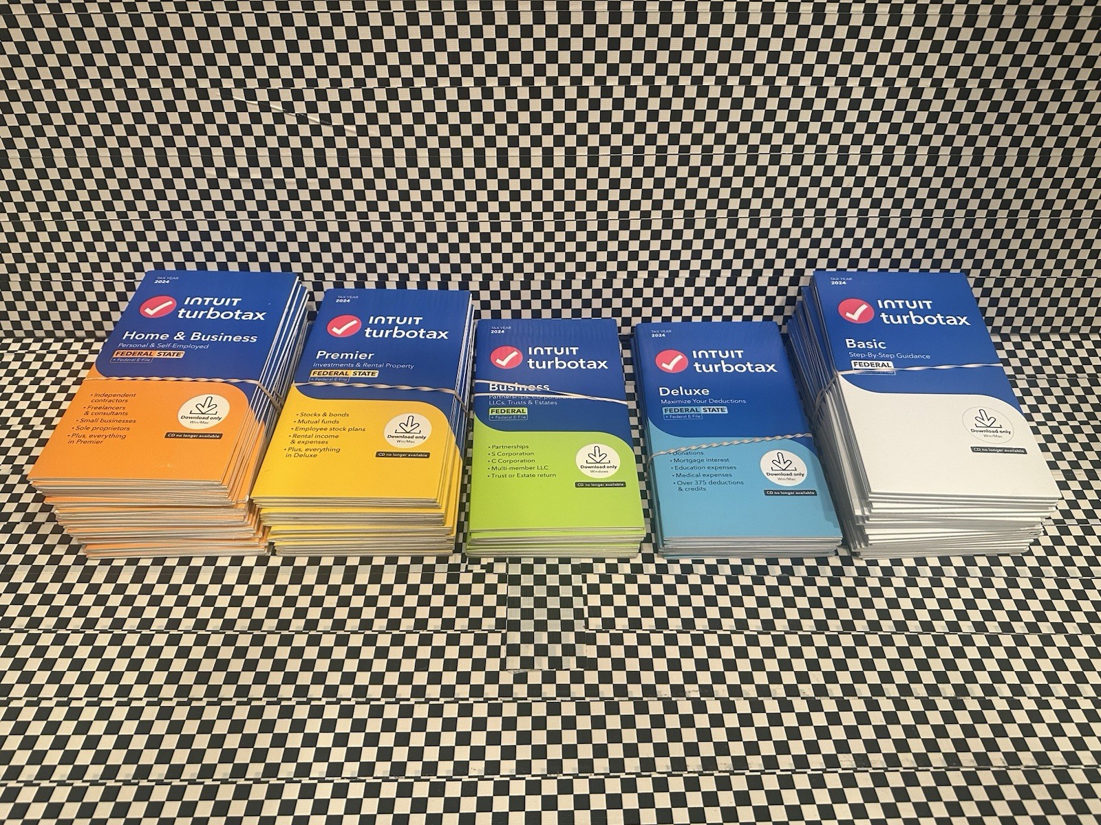 2024 Intuit Turbotax BASIC Federal Window Mac USA Sealed NEW 2024 Tax Software