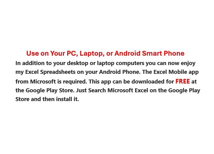 Checkbook Register Excel Spreadsheet, For PC or Android + FREE Budget Template