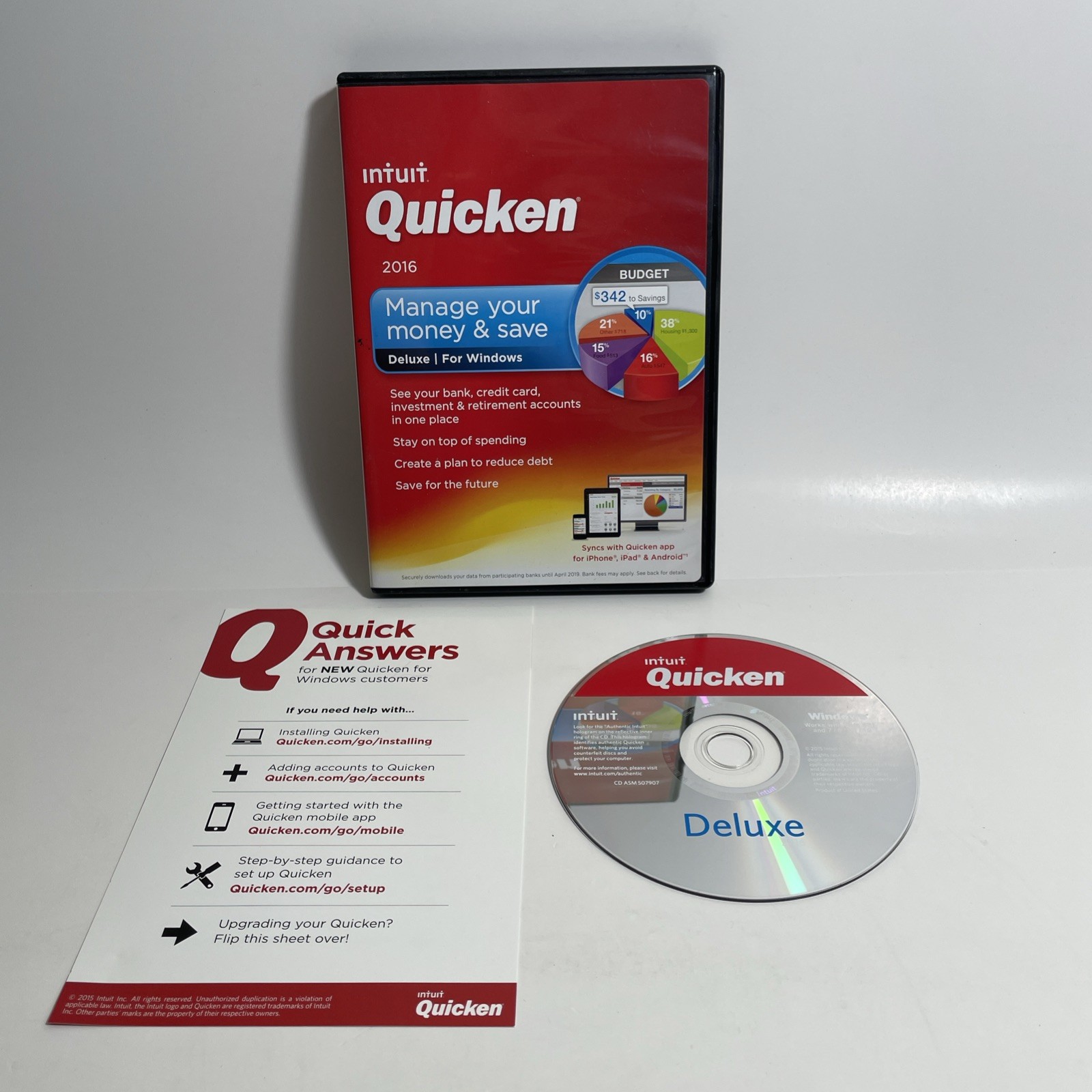 Intuit Quicken 2018 Deluxe For Windows & Mac w/ Code, Fast Free Shipping