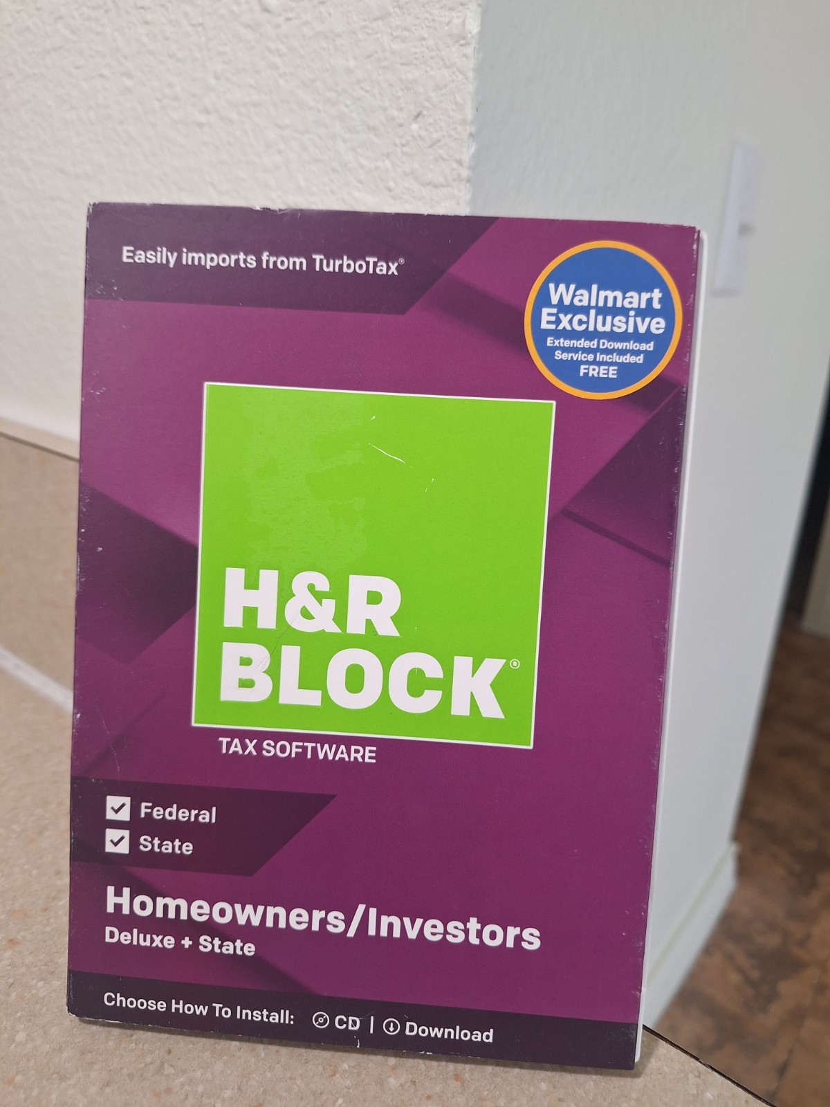 H&R Block Tax Software Deluxe + State 2018 Tax Software