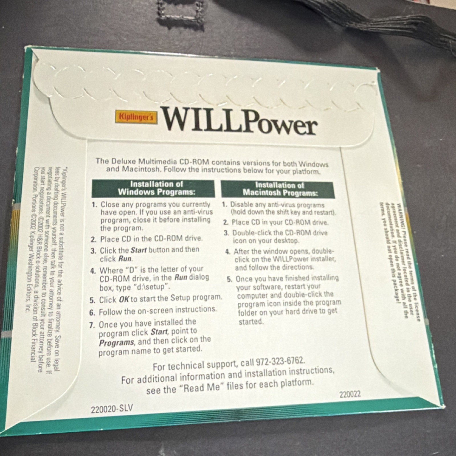 Kiplinger’s WILLPower Deluxe Home Legal CD for Windows & Macintosh