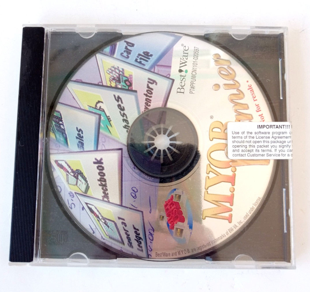 Vintage MYOB Premier Accounting Software CD