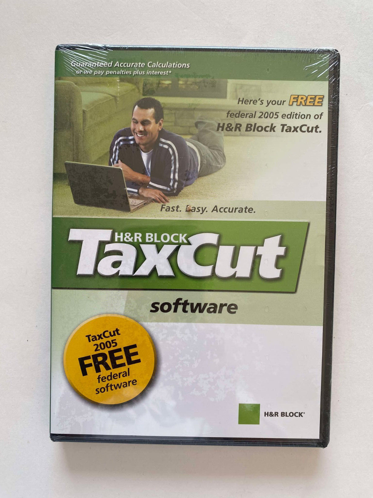 2005 H&R Block Tax Cut Software – Tax Federal Fast CD BRAND NEW FACTORY SEALED