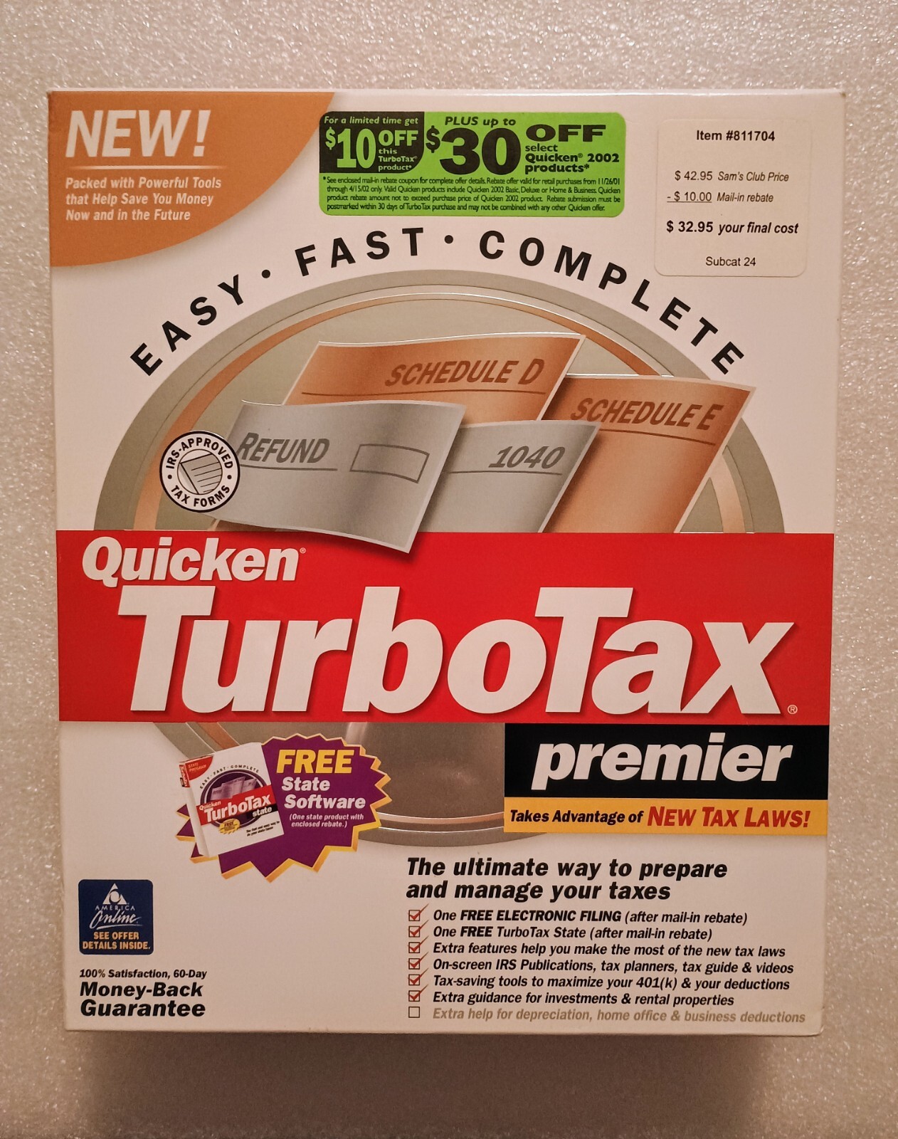 Quicken Turbotax Premier 2001