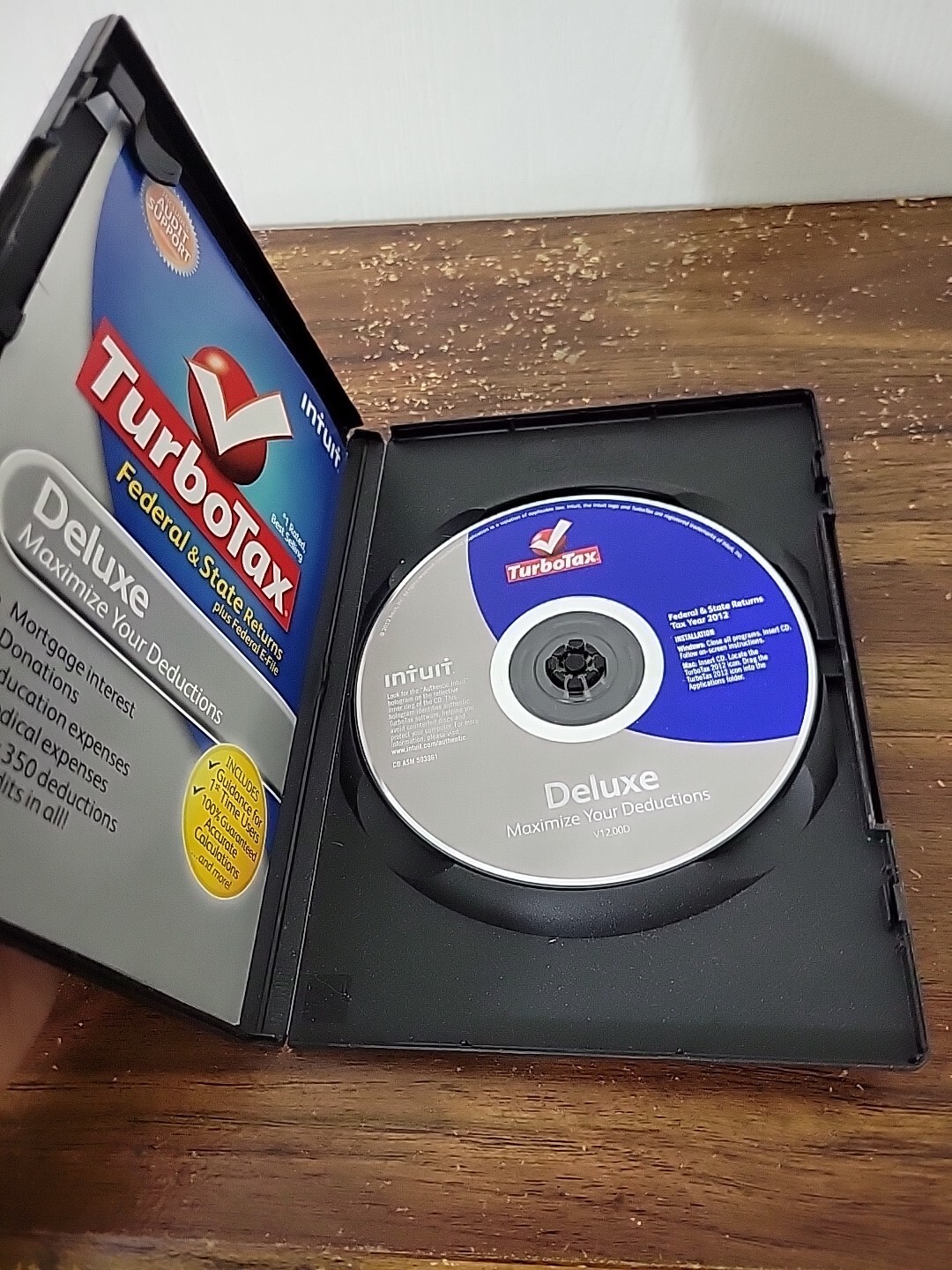 INTUIT TURBOTAX DELUXE FEDERAL RETURNS FOR TAX YEAR 2012
