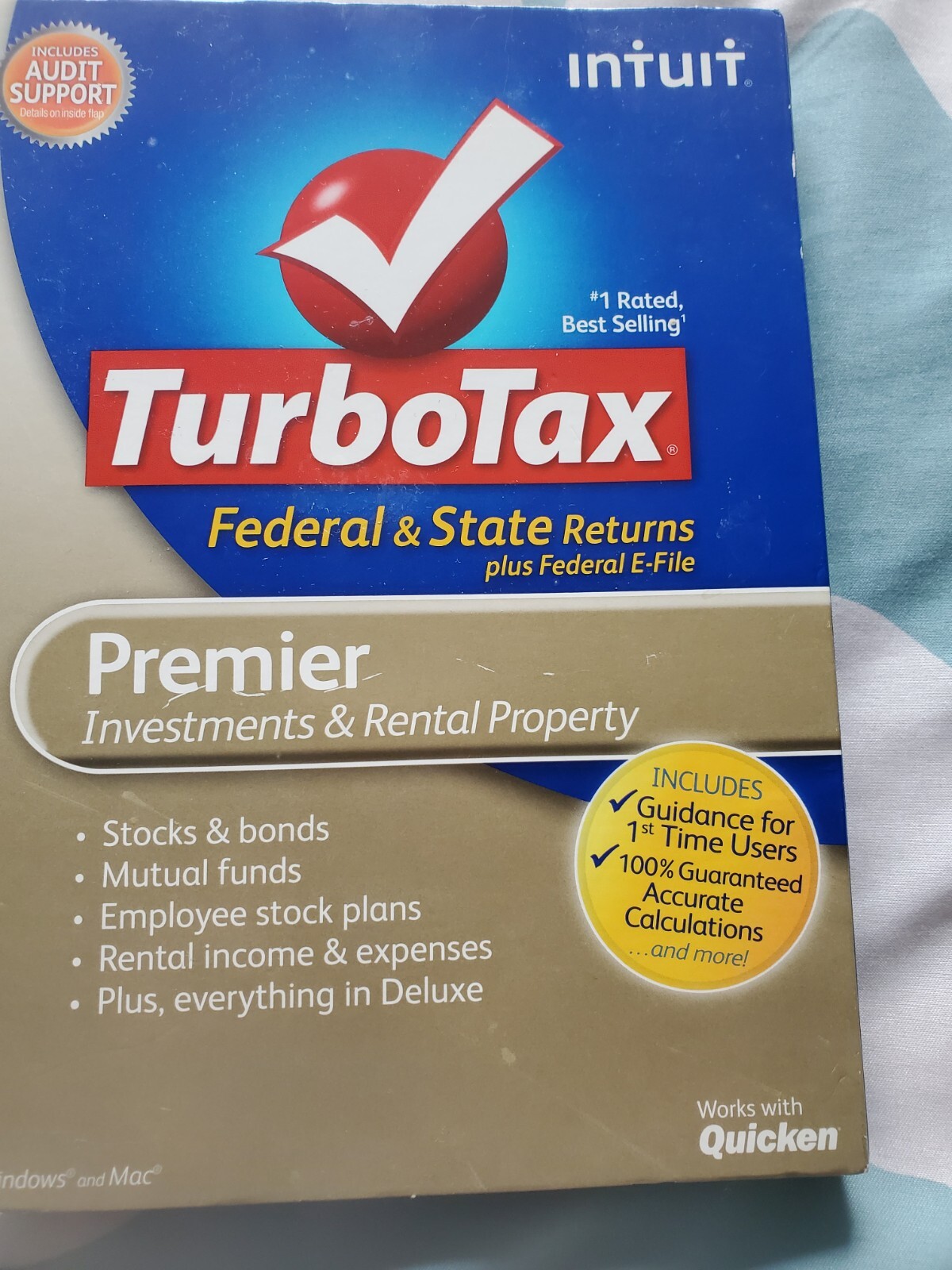 2012 TurboTax Premier, Investment And Rental Property. Fed and State. Intuit