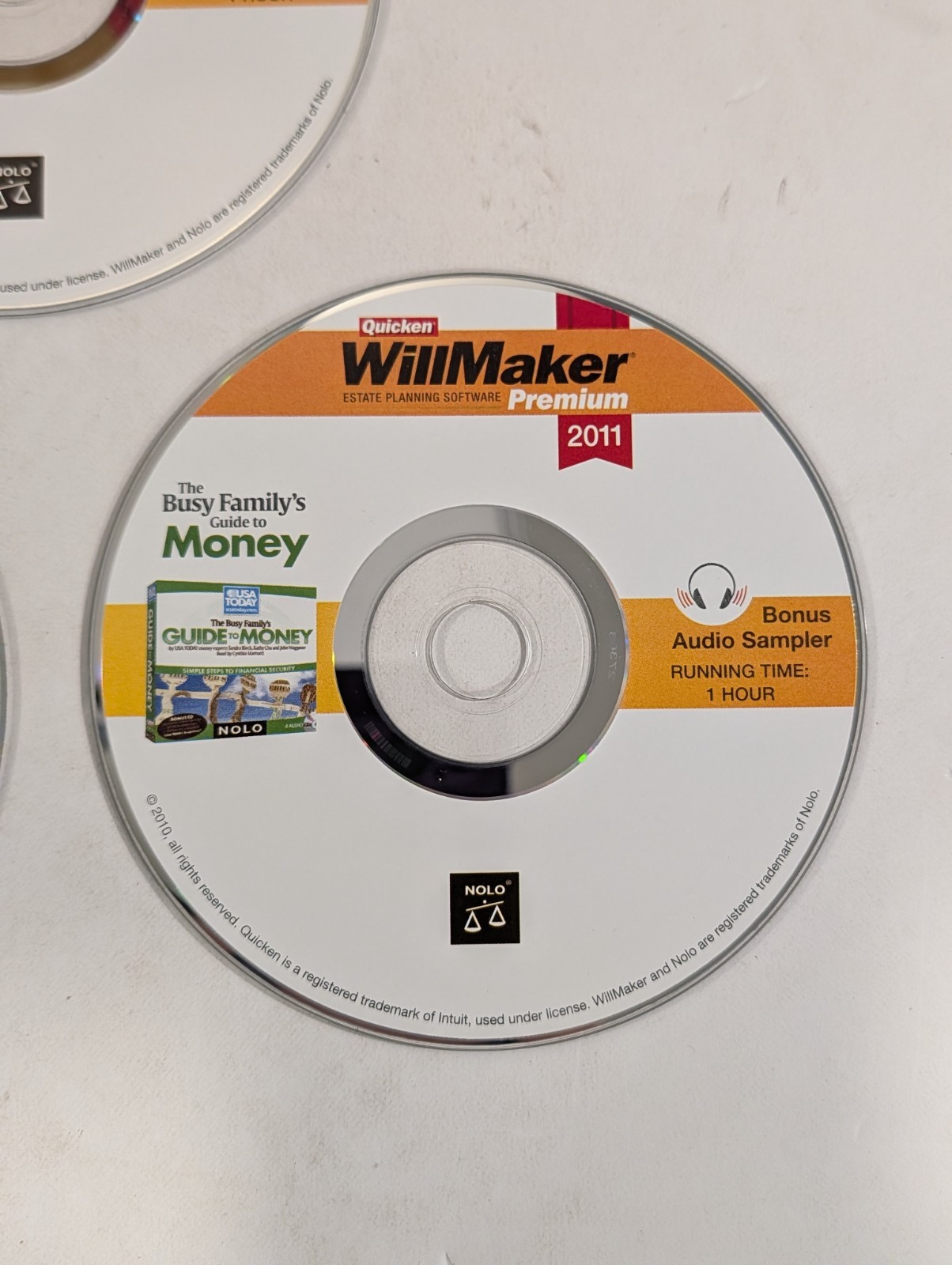 Quicken WillMaker PREMIUM 2011 – NOT COMPLETE – 4 Discs PC CD-ROM