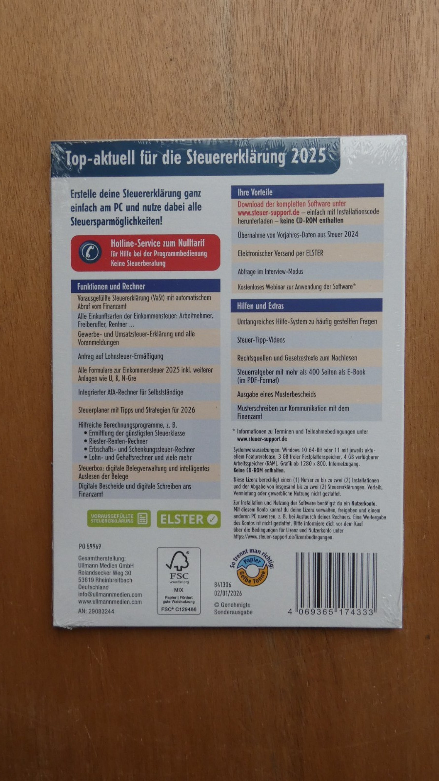 Aldi Tax 2025 Income Tax Programme *NEW*UNUSED*