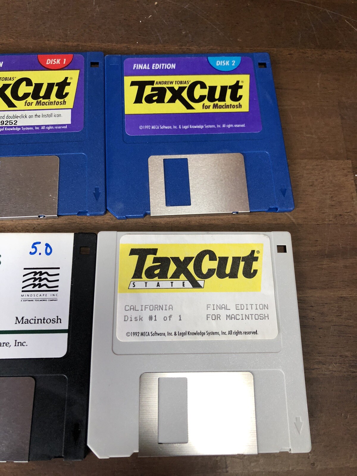 Vintage 1992 Mcintosh TaxCut Software
