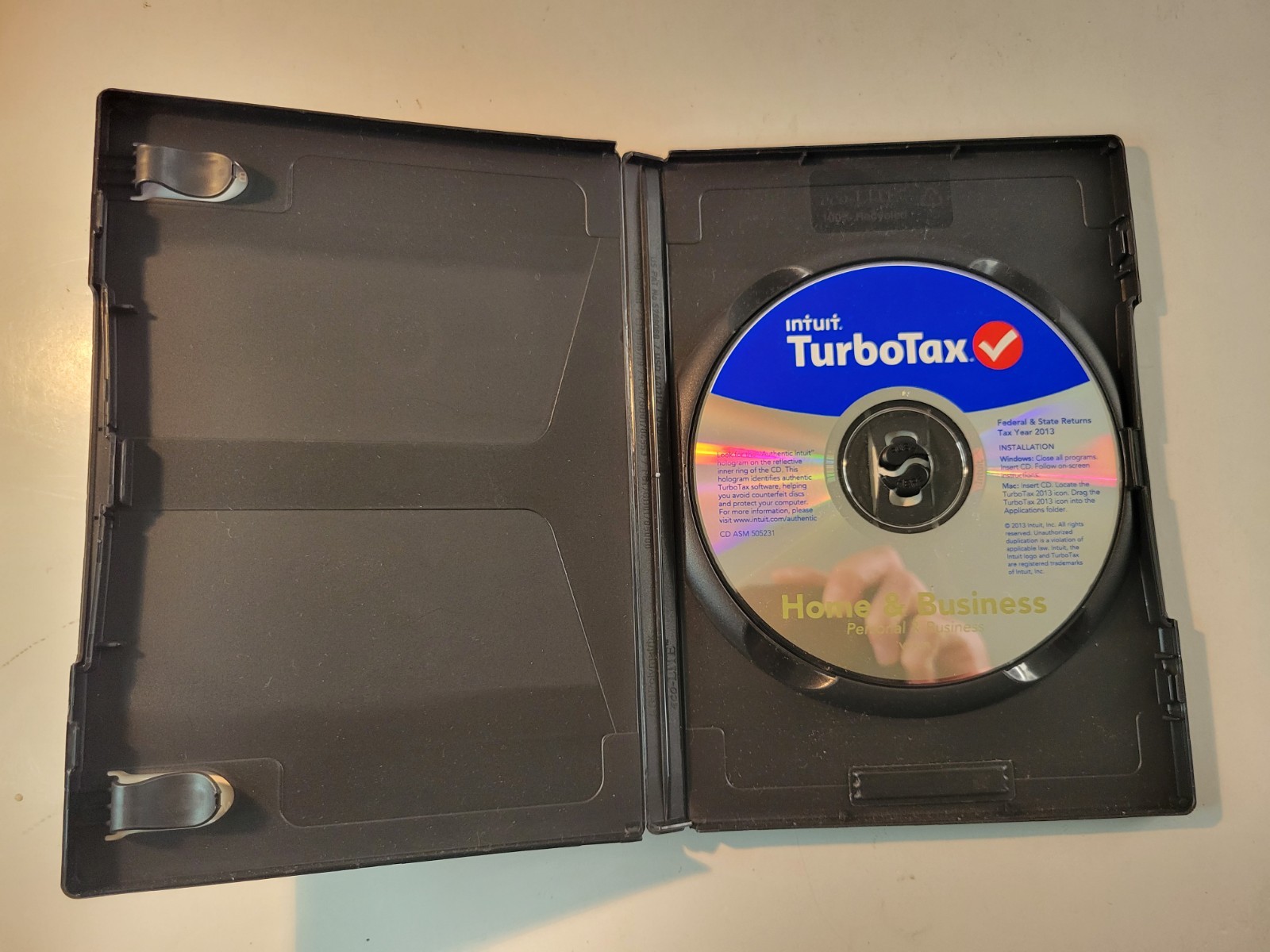 2013 Intuit TurboTax Home & Business Federal & State for PC & Mac CD