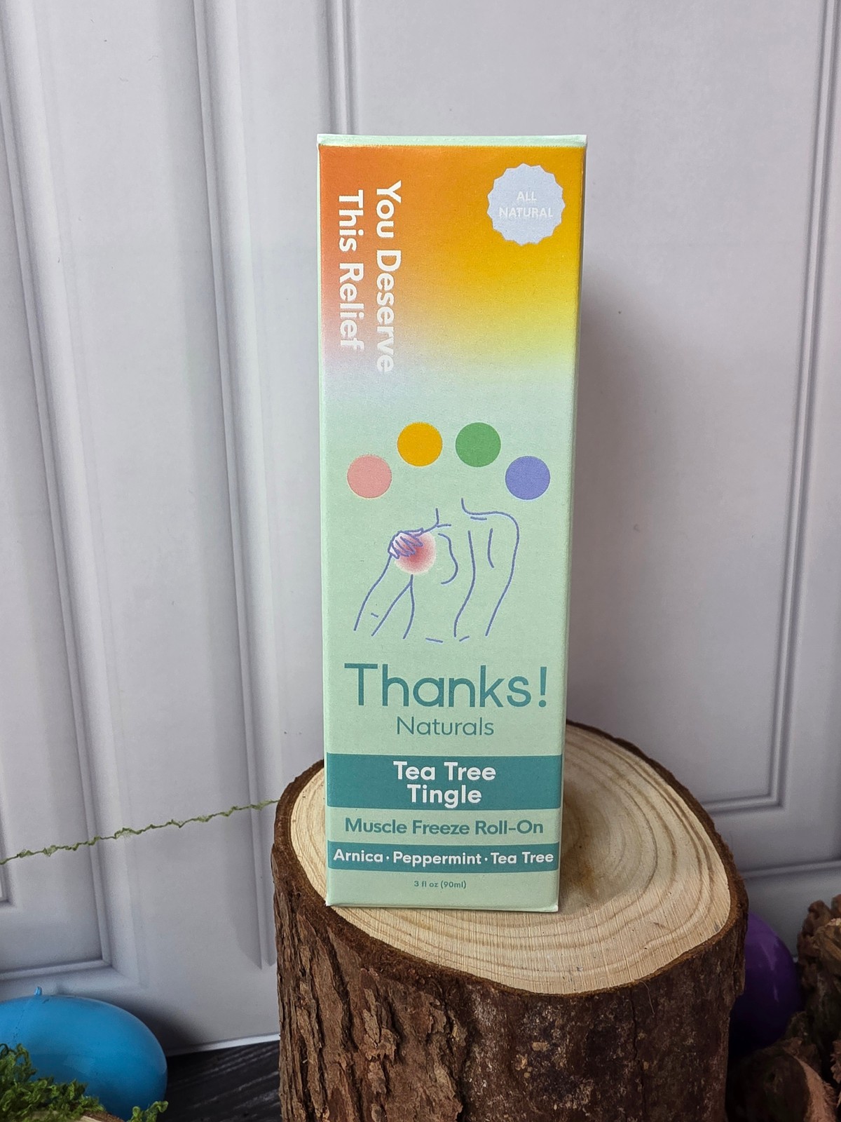 Thanks! Naturals Tea Tree Tingle Muscle Freeze Roll-On Peppermint