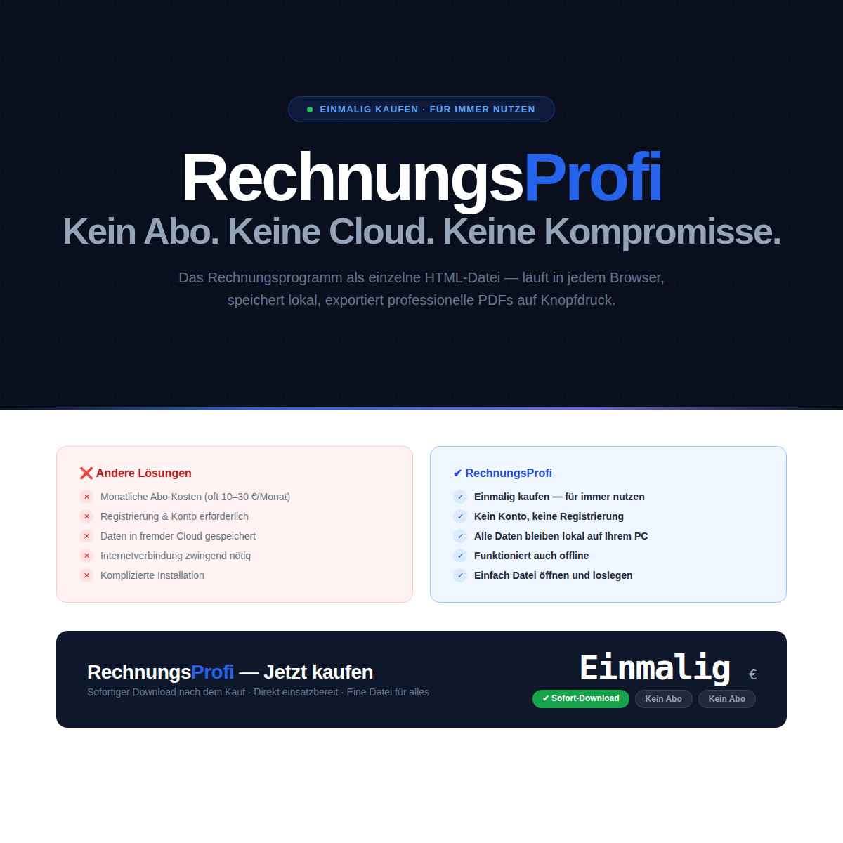 Invoice Program Excel PDF §19 Small Business Invoice Create Win & Mac ✅