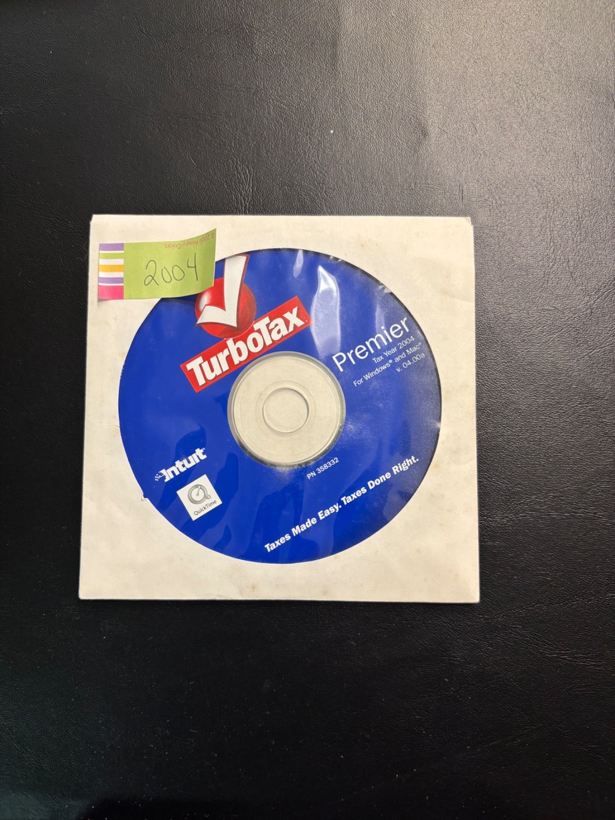 2004 Turbotax Premier Home & Business Federal for Windows & Mac