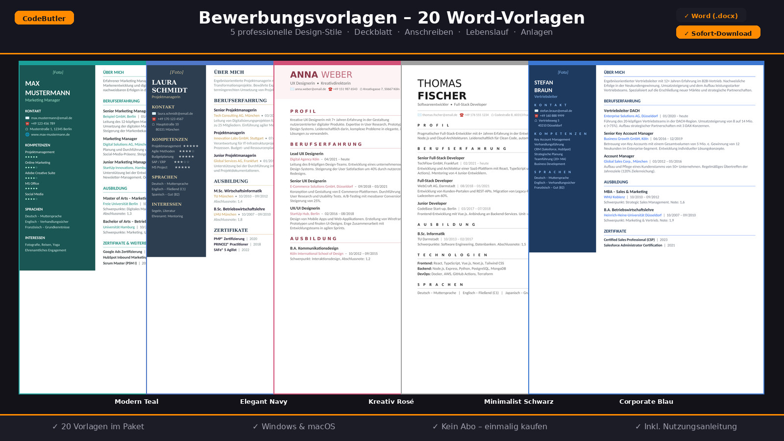 Application Templates Word – Large Bundle | Resume Cover Letter Cover Page 2026