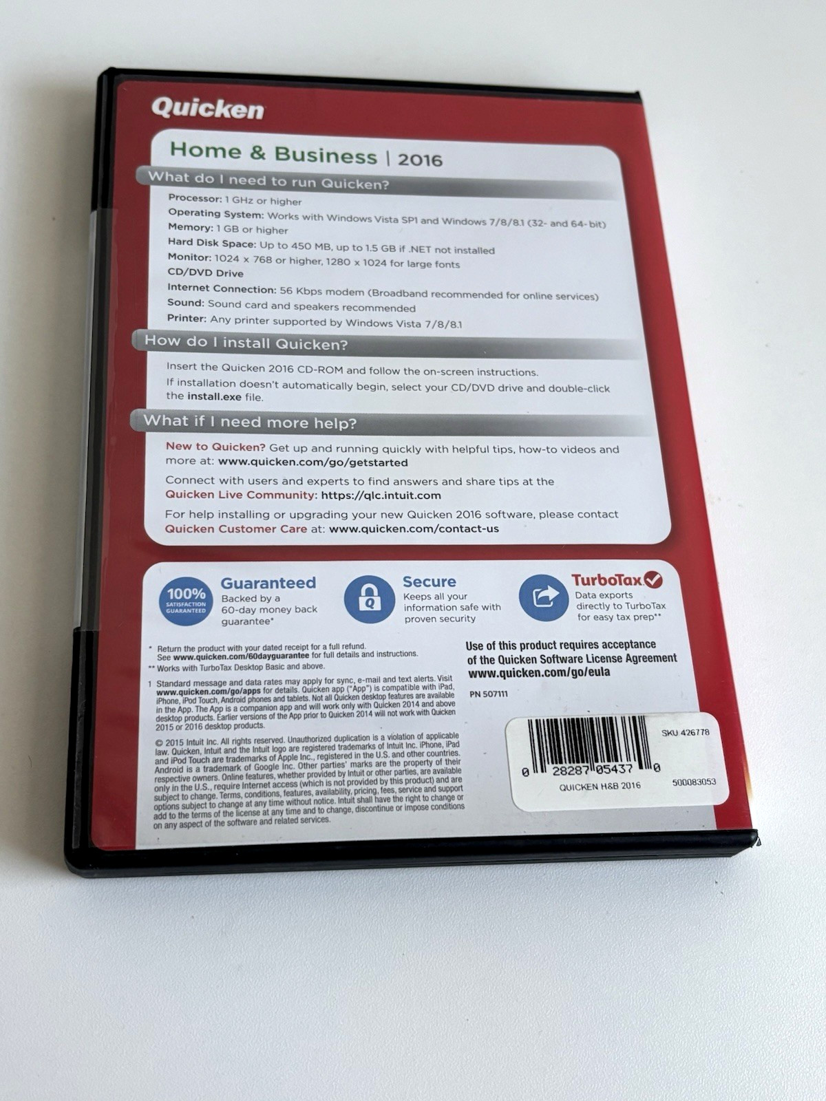 ⚡️ Intuit Quicken 2016 Home And Business For Windows New SEALED