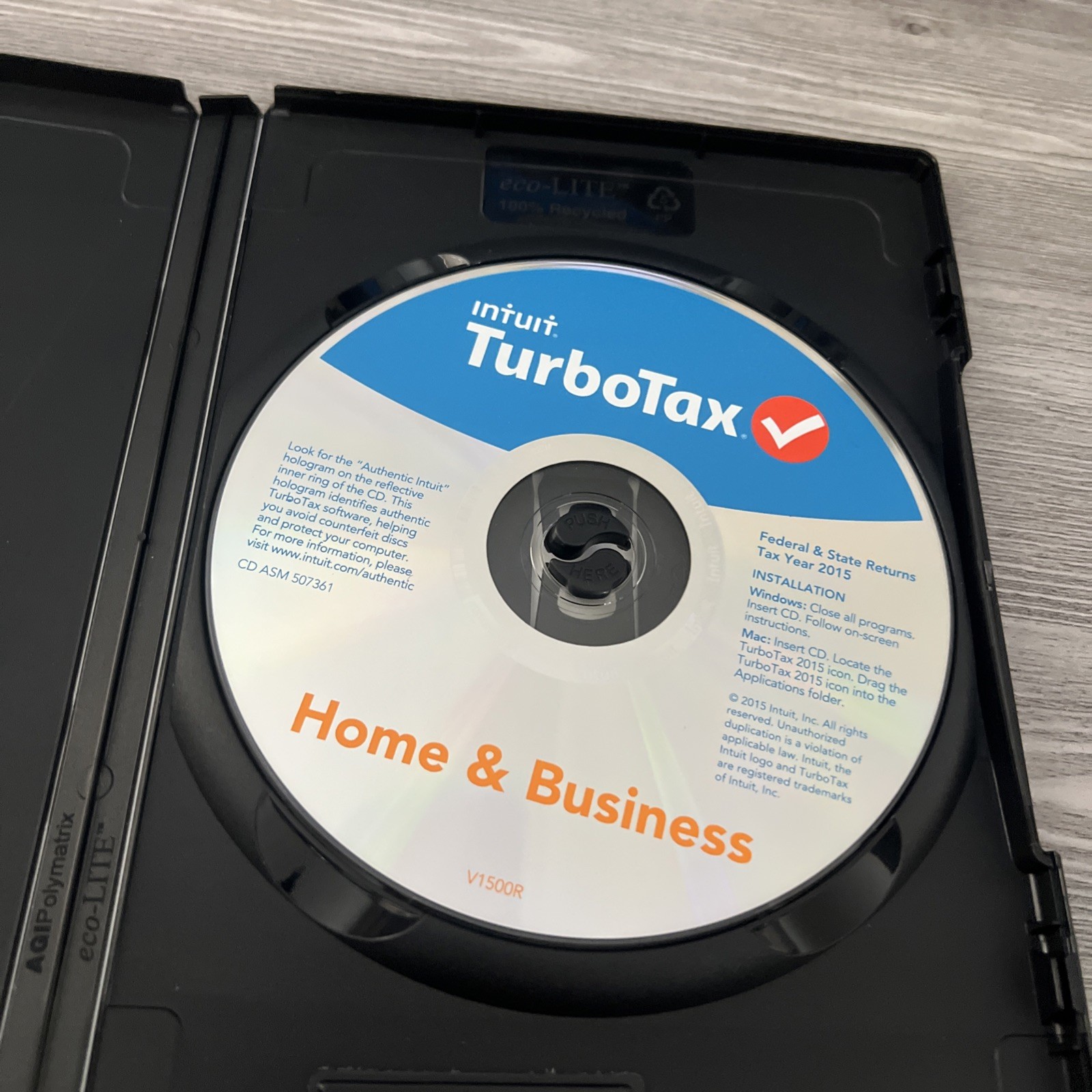 Intuit Turbo Tax 2015 Home and Business Software CD – FREE SHIP!