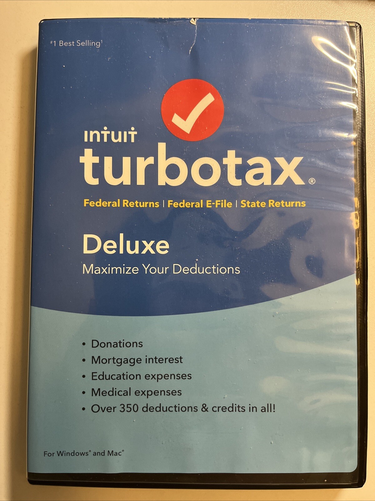 Intuit Turbotax Deluxe Federal + State 2018 Tax Software