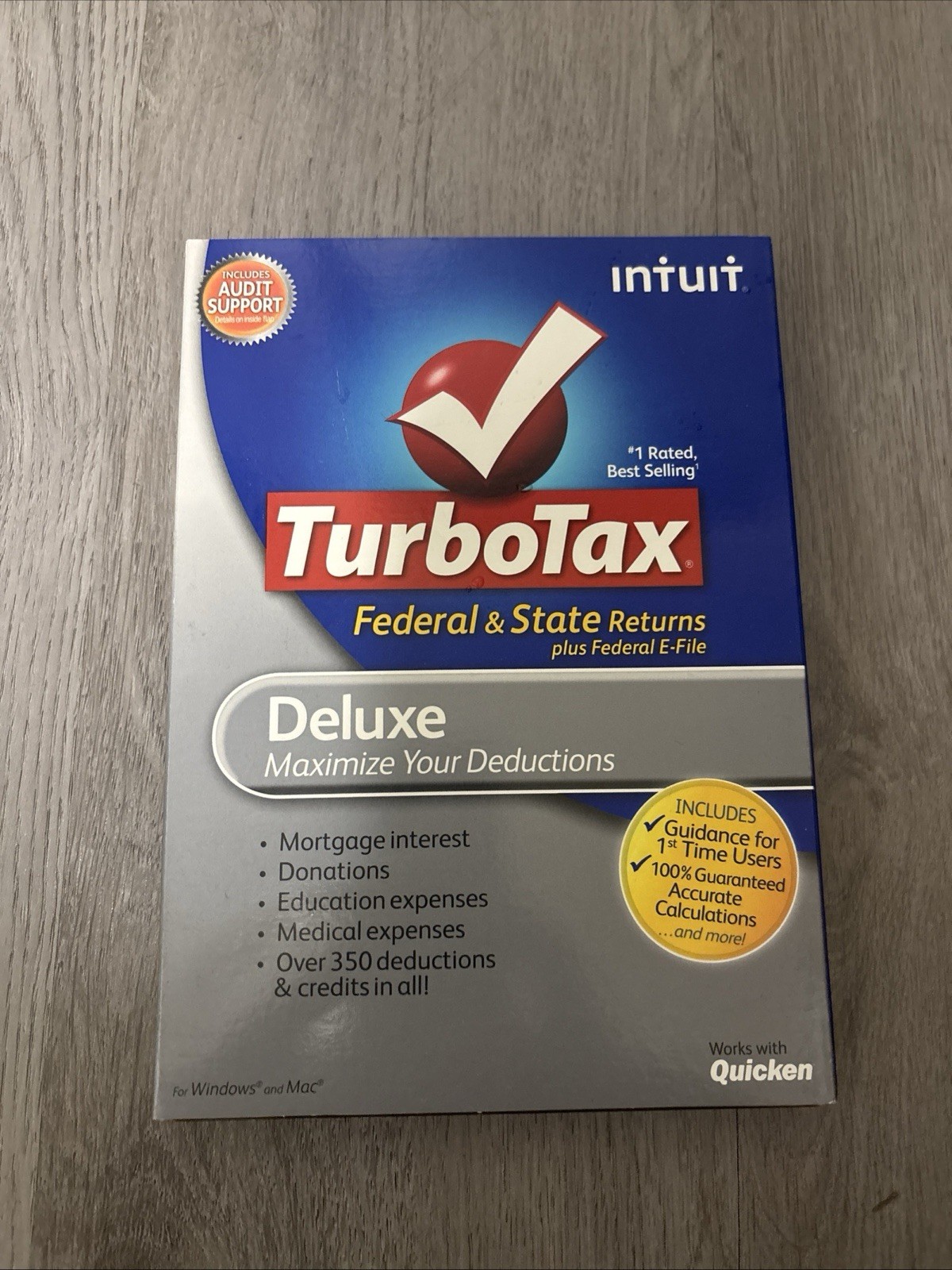 TurboTax 2012 Deluxe Federal Sealed