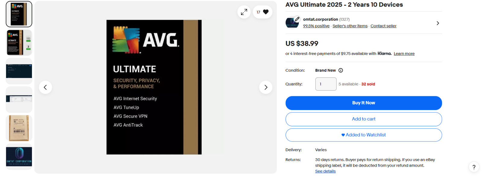 AVG Ultimate 2025 – 2 Years 10 Devices