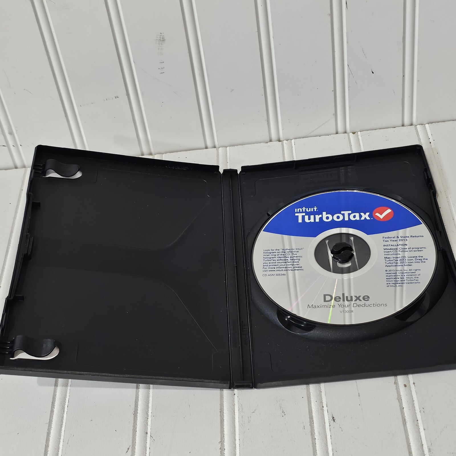 OLD Intuit TurboTax Deluxe 2013 Federal & State Returns Audit Support + Sleeve