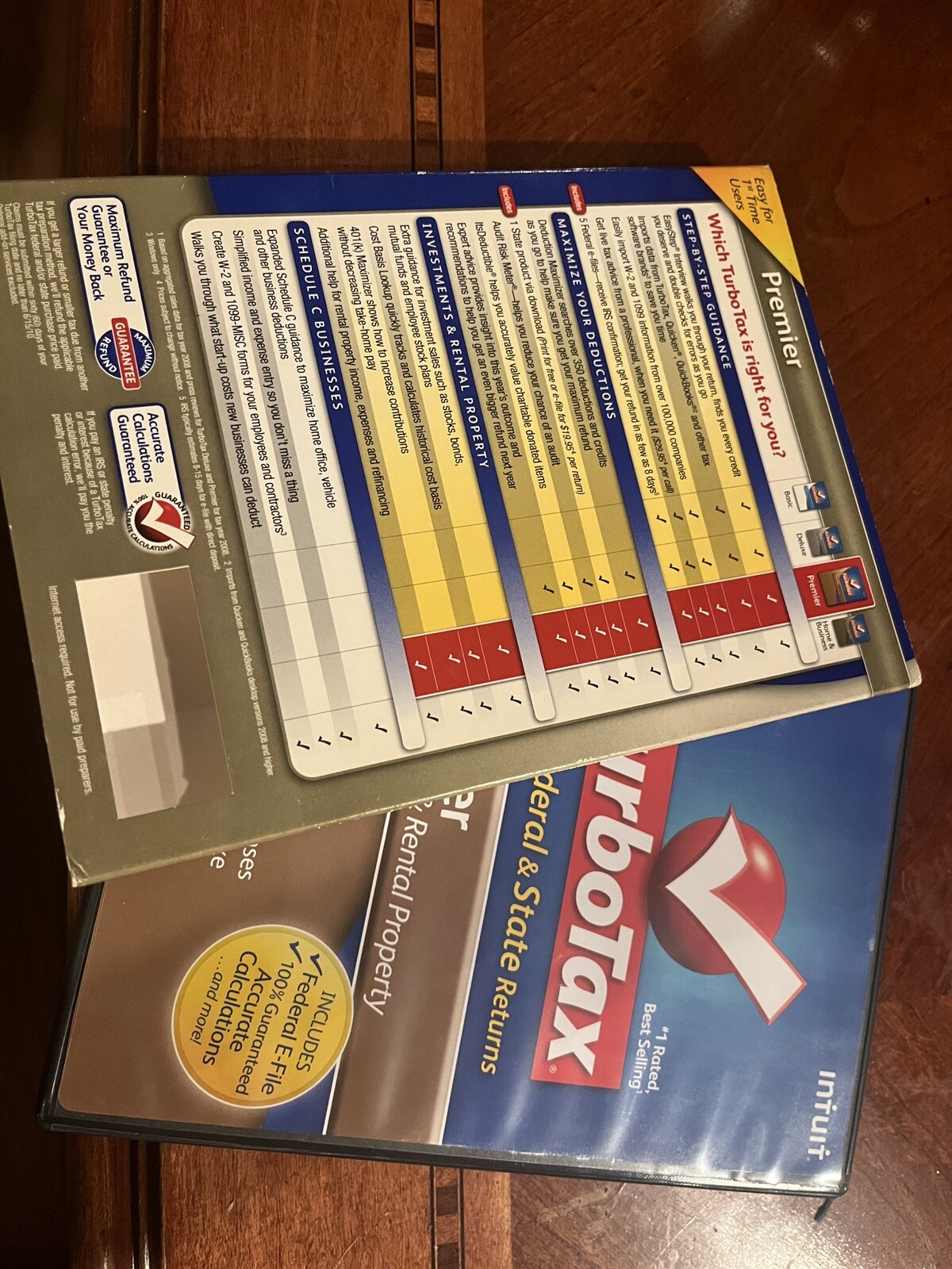 Intuit TurboTax Premier 2009: Federal & State, Investments & Rental Property