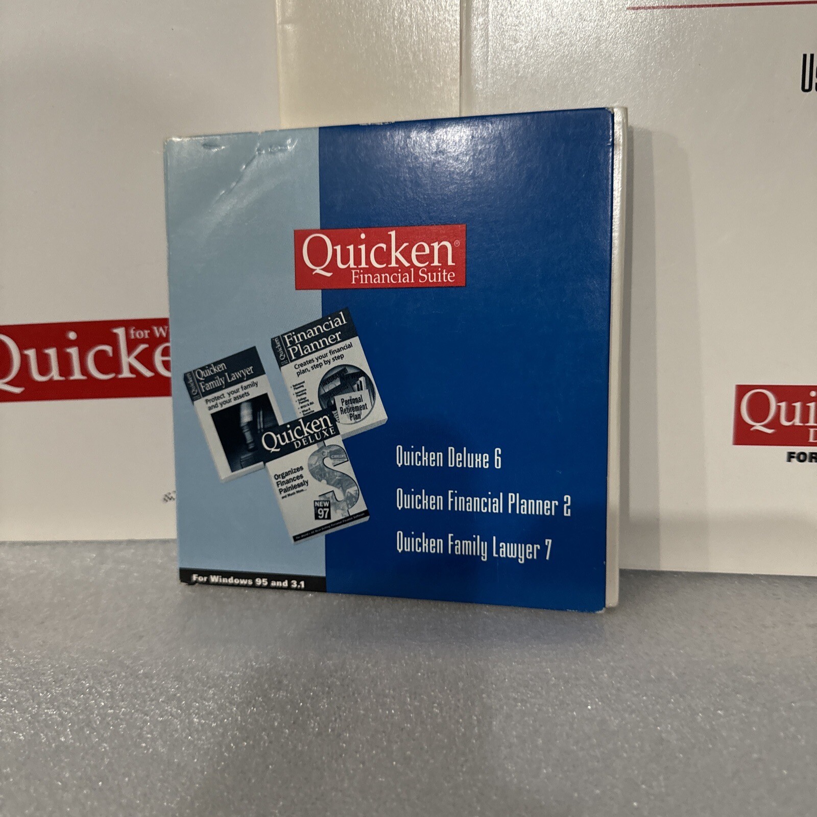 QUICKEN FINANCIAL SUITE FOR WINDOWS 95 & 3.1 