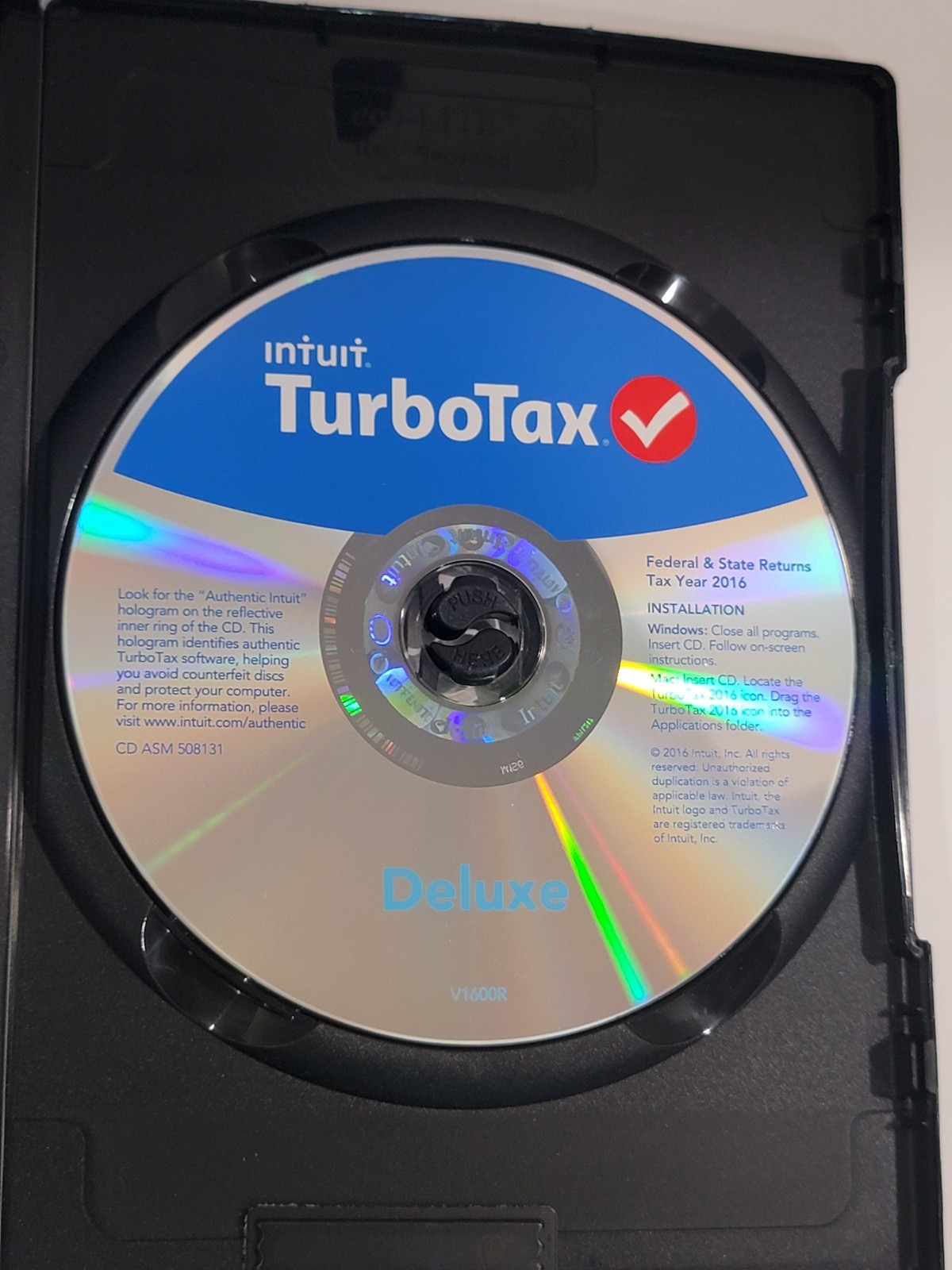 Intuit TurboTax Deluxe 2016 Software