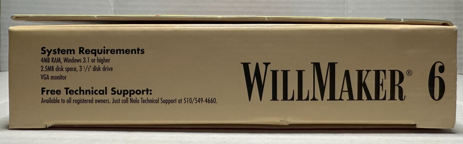 VTG Nolo WillMaker 6 PC MS-DOS 3.1 Living Will Final Arrangement Maker Vintage