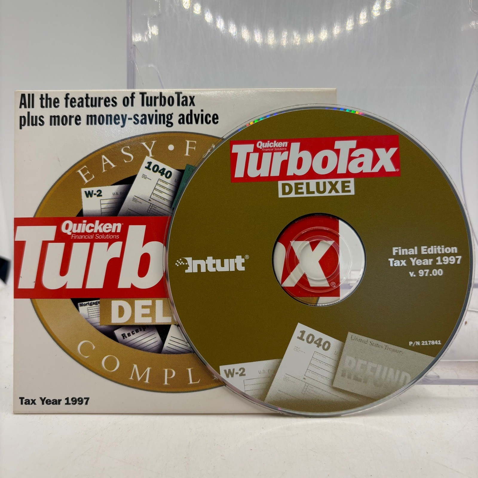 Quicken TurboTax Deluxe Complete Tax Year 1997 Windows 95 3.1 Vintage Software