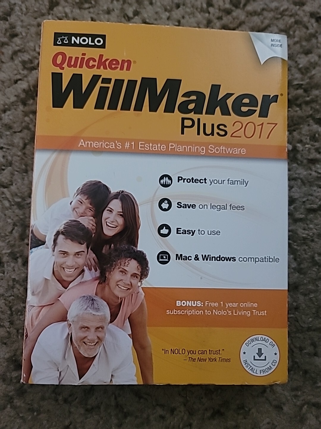 Quicken Willmaker Plus 2017 Sealed P C Software