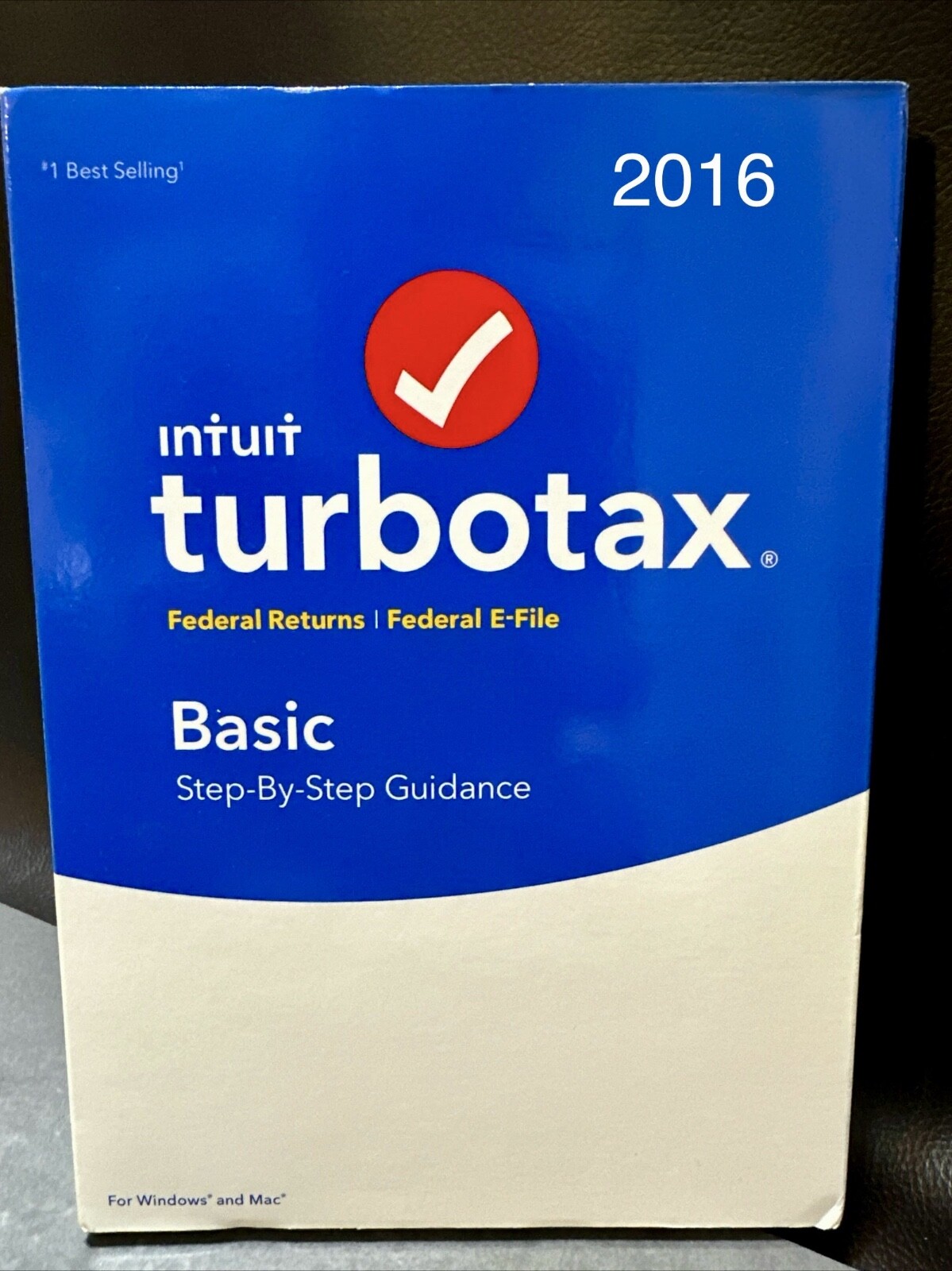 Turbotax BASIC 2016 Windows Mac Federal Returns & E-File SEALED CD