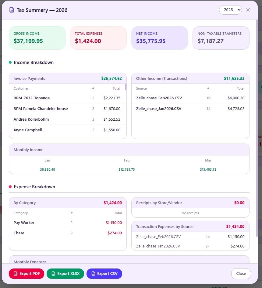Invoice Maker Software Windows – Estimates, Service Log, AI Receipts