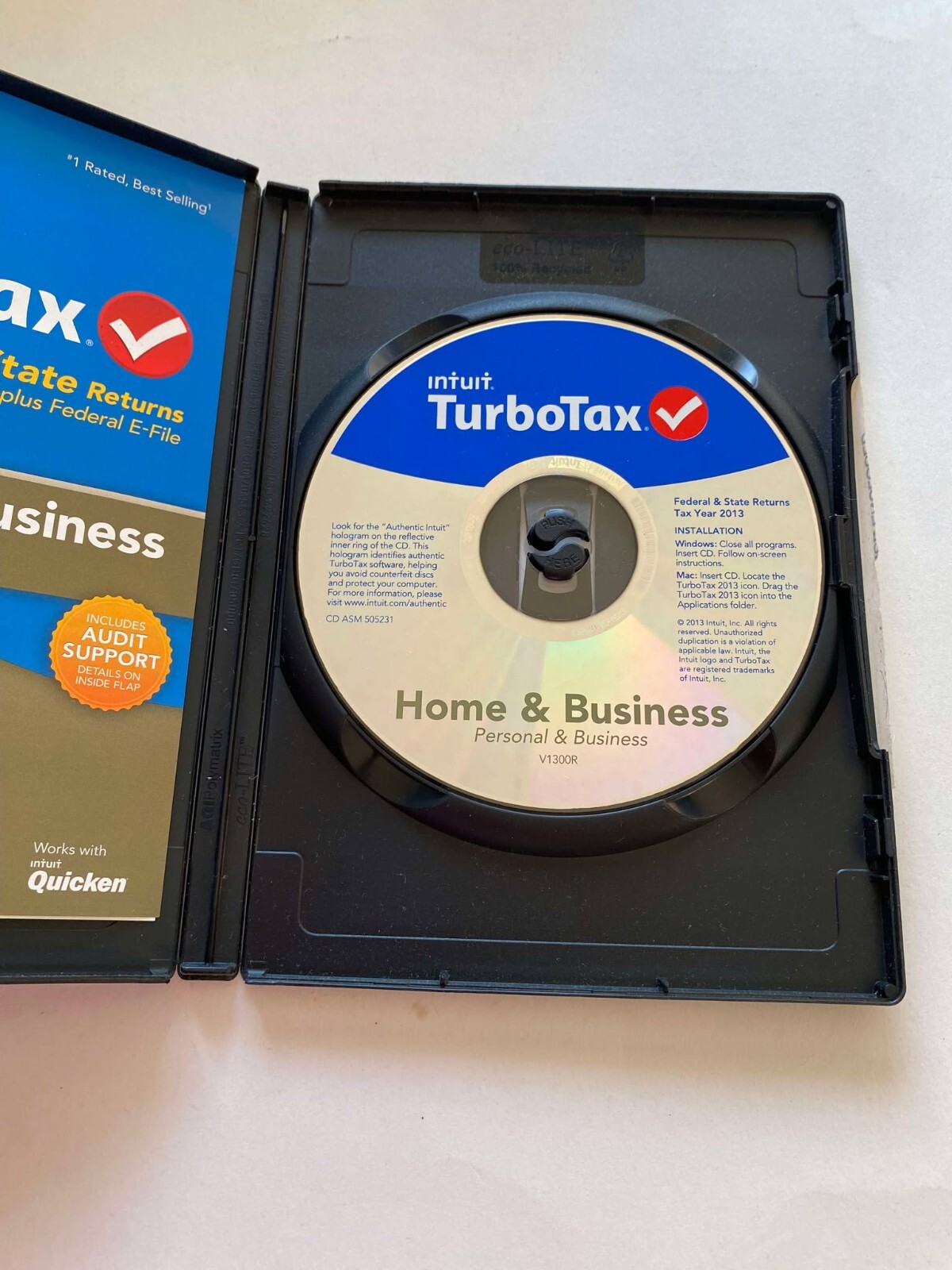 Intuit TurboTax Deluxe 2013 Federal & State Returns + E-File for Windo VERY GOOD
