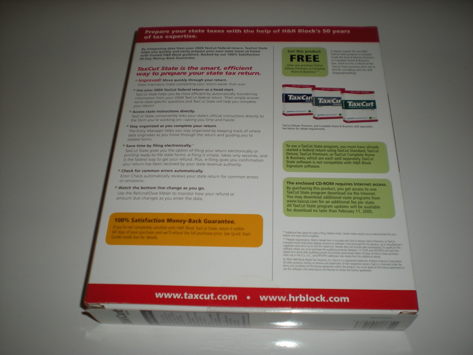 TaxCut 2004 State version. New in box.
