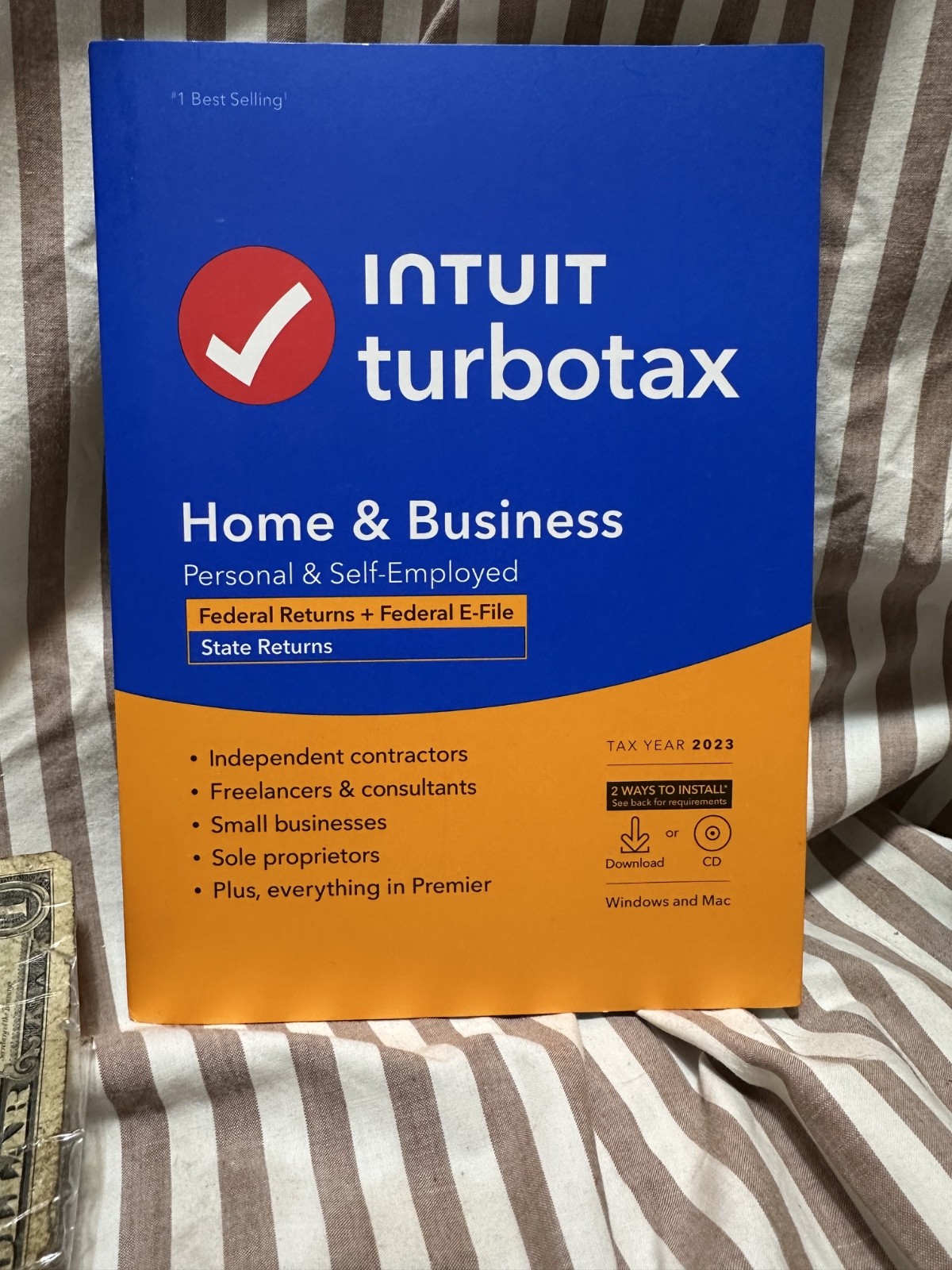 NEW TurboTax Home & Business 2023 Federal + E-file + State for Windows/Mac USA