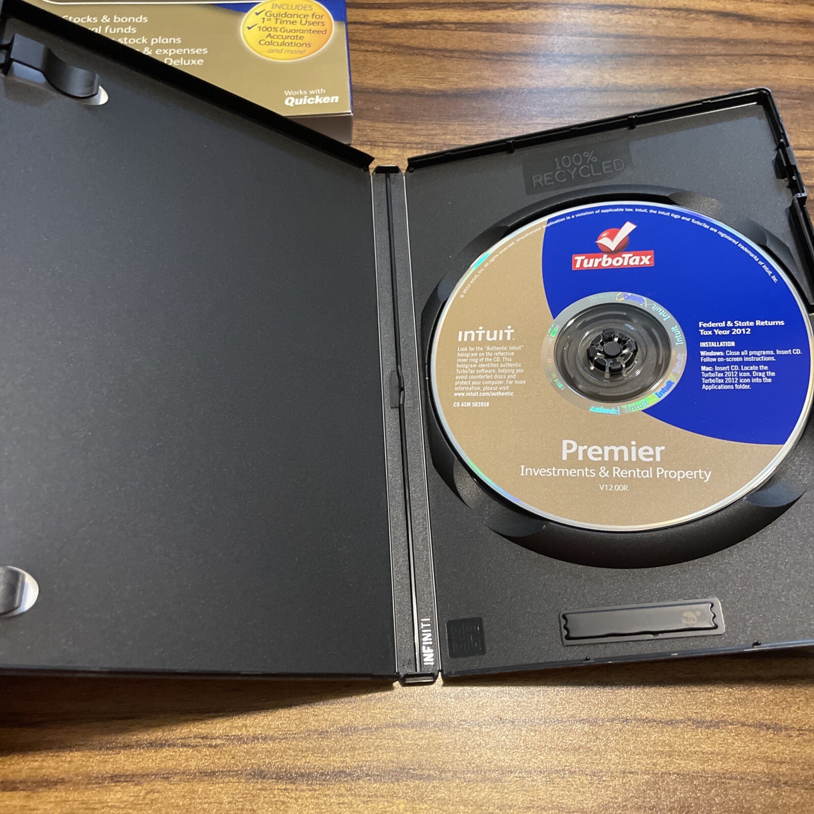 2012 TurboTax Premier Federal & State – Investment -Rental- Turbo Tax