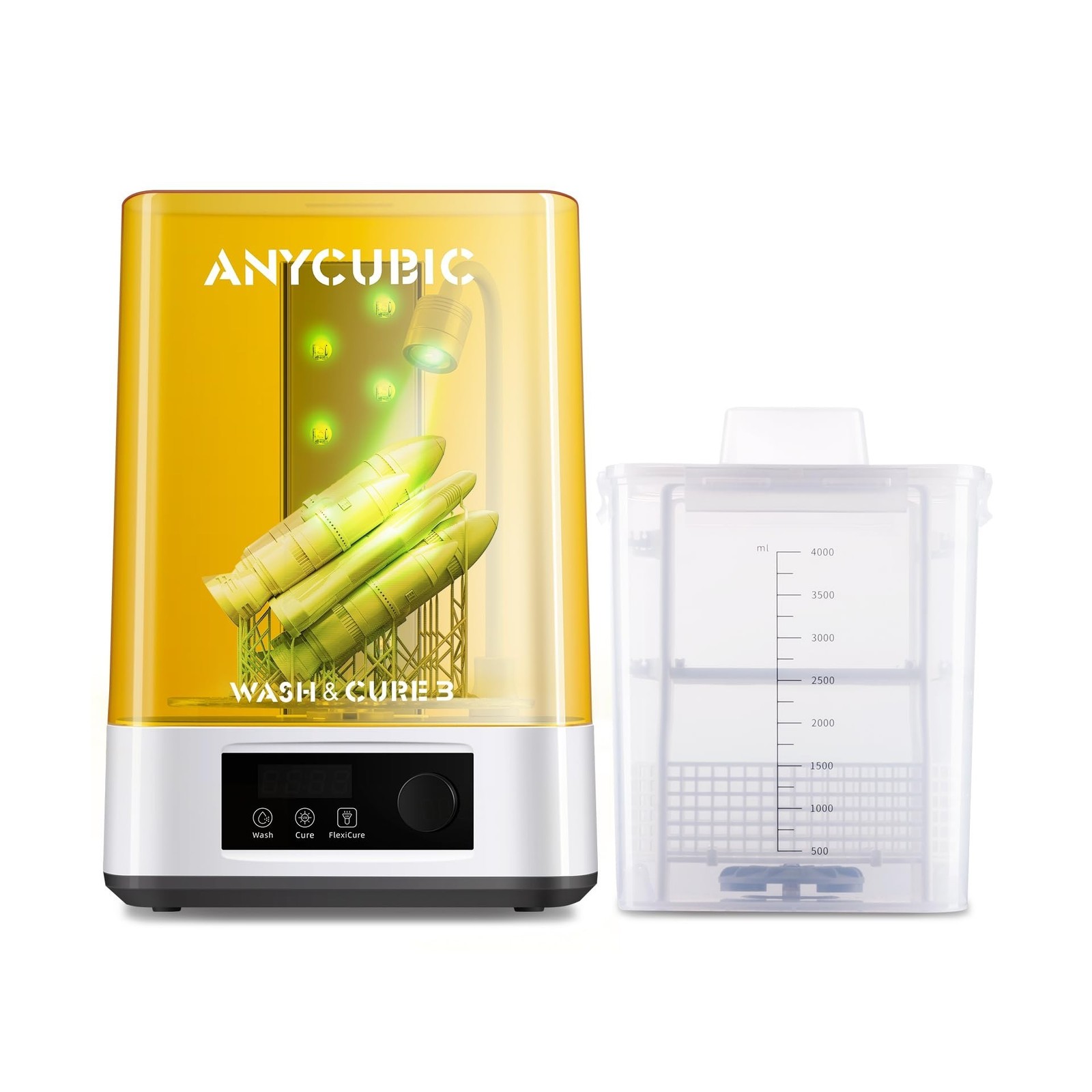 ANYCUBIC Wash and Cure 3, Upgraded Volume 2 in 1 Wash and Cure Station, with …