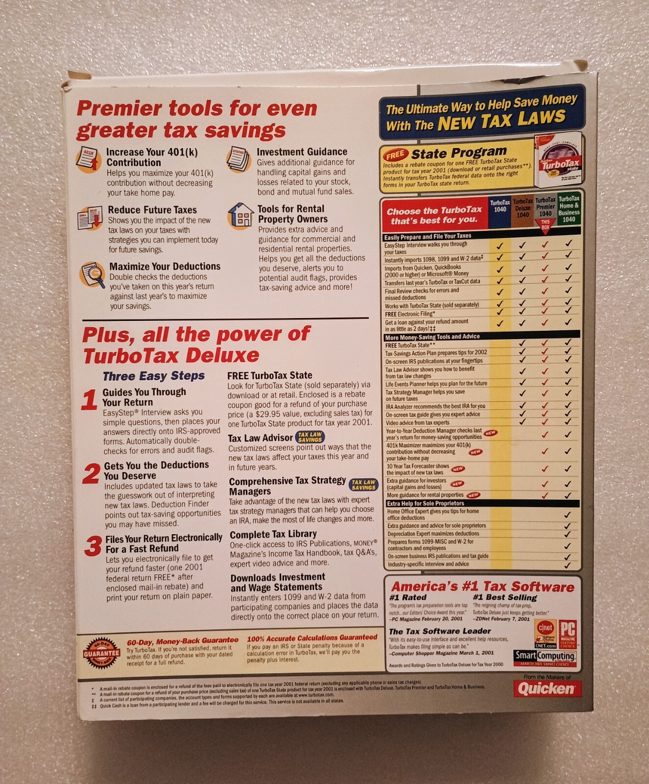 Quicken Turbotax Premier 2001
