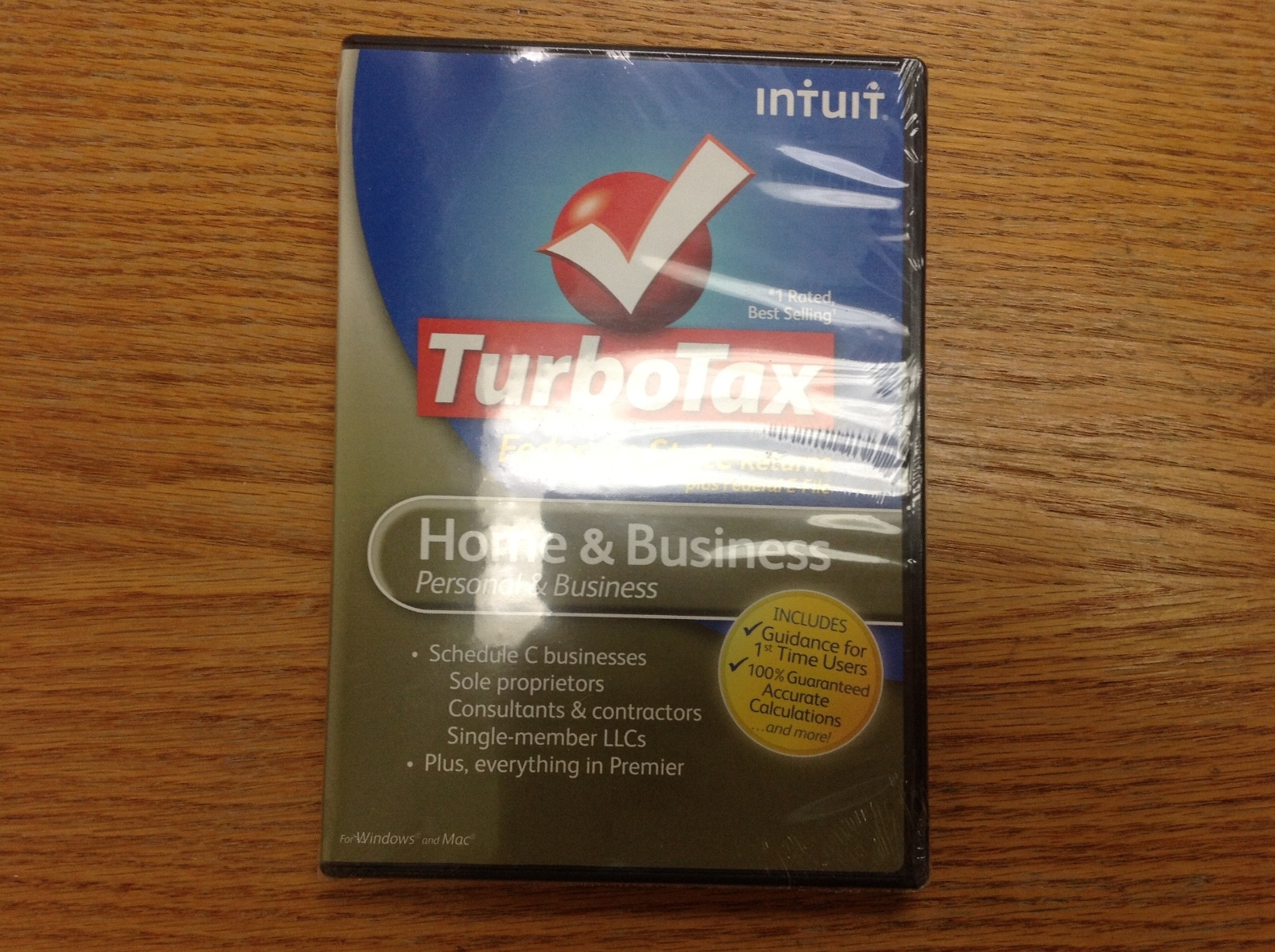 TurboTax Home & Business Federal + E-file + State 2012 PC/Mac Software