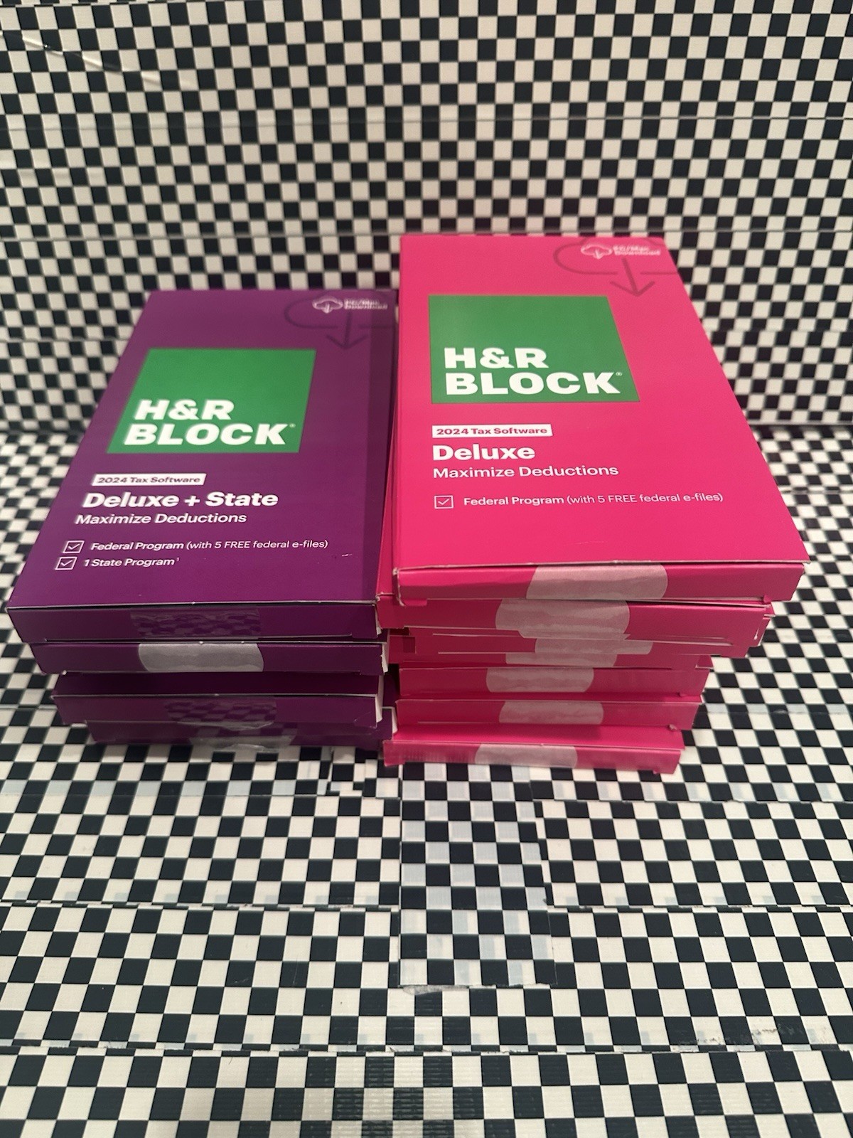 NEW H&R Block Tax Software Deluxe + State 2024 PC/Mac