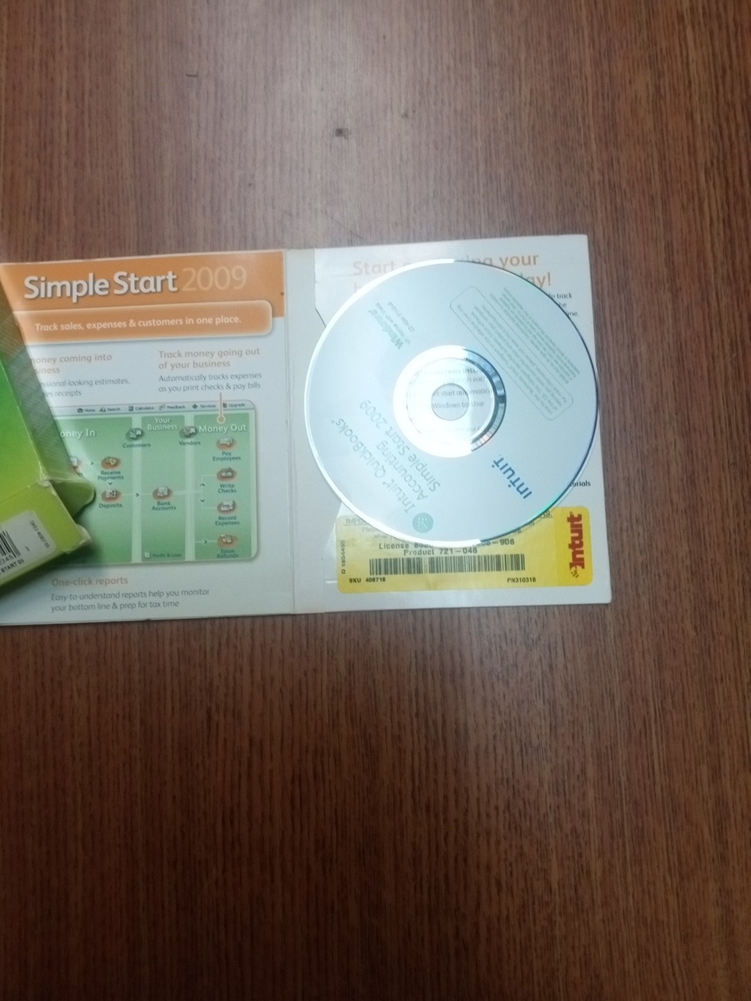 Intuit QuickBooks Accounting Software Simple Start 2009 with Serial License