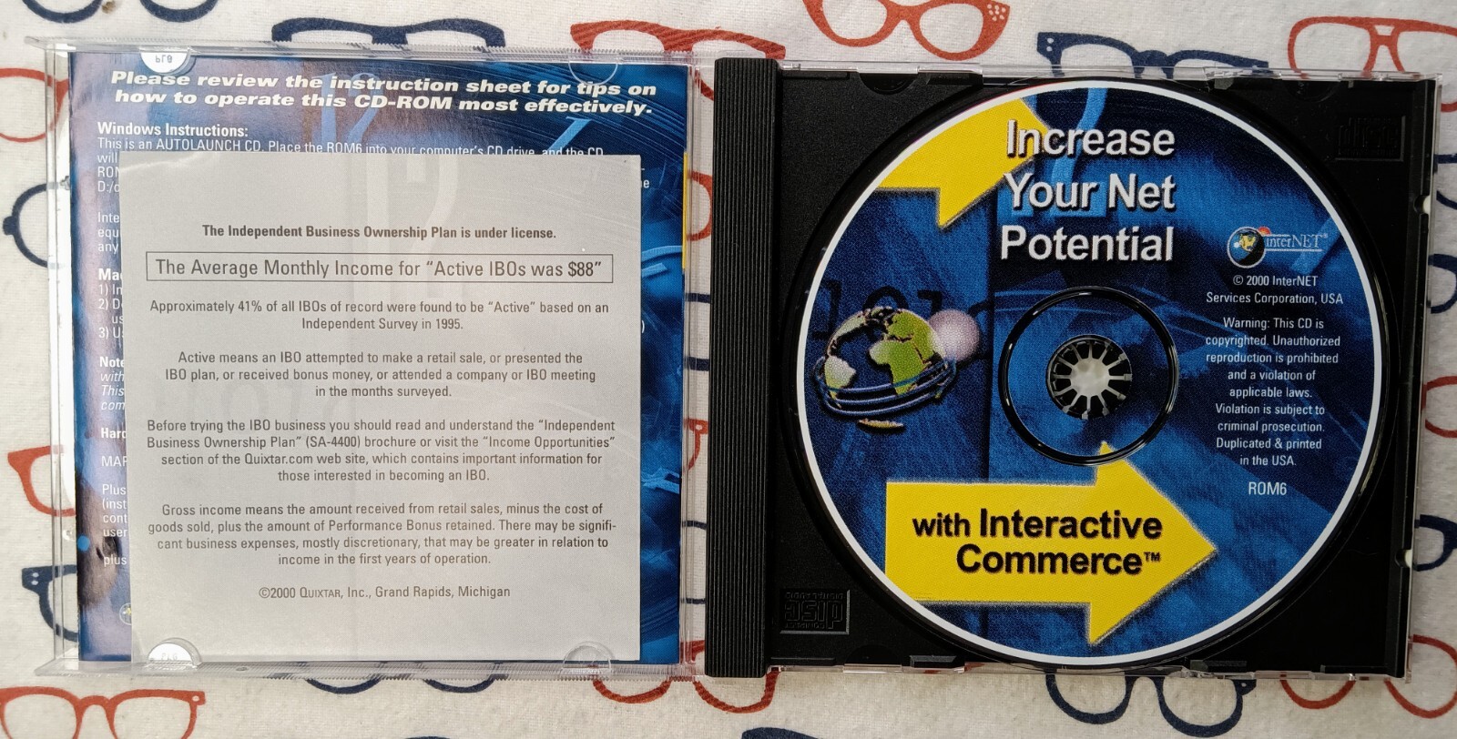 2000 Quixtar interNET Increase Your Net Potential Interactive Commerce PC CDROM