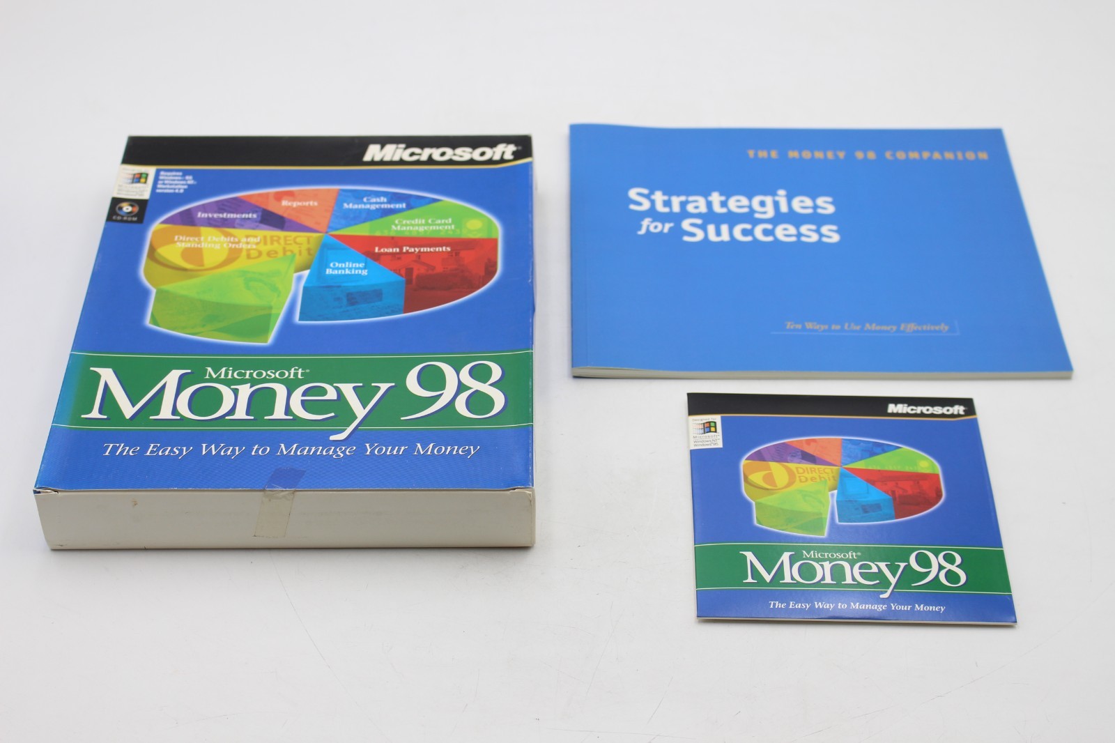 Microsoft Money 98 PC CD-ROM Finance Software Windows 95 NT RETAIL BIG BOX