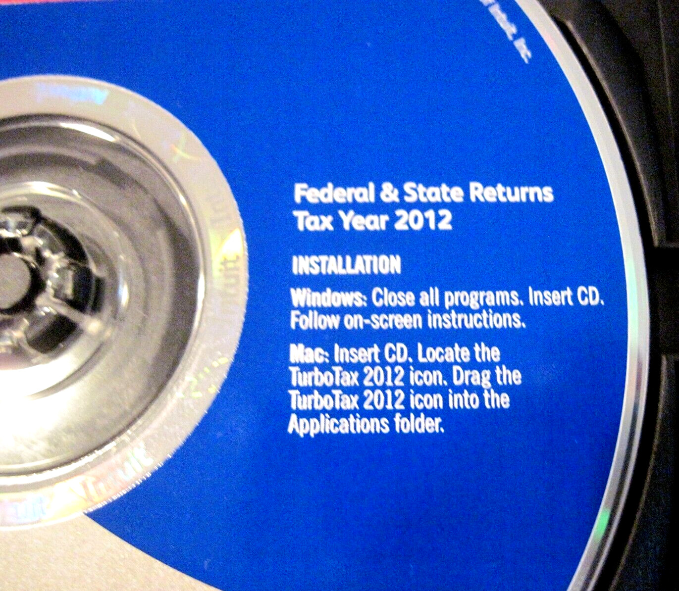 Turbotax 2012 Deluxe Tax Software Federal and State E-File