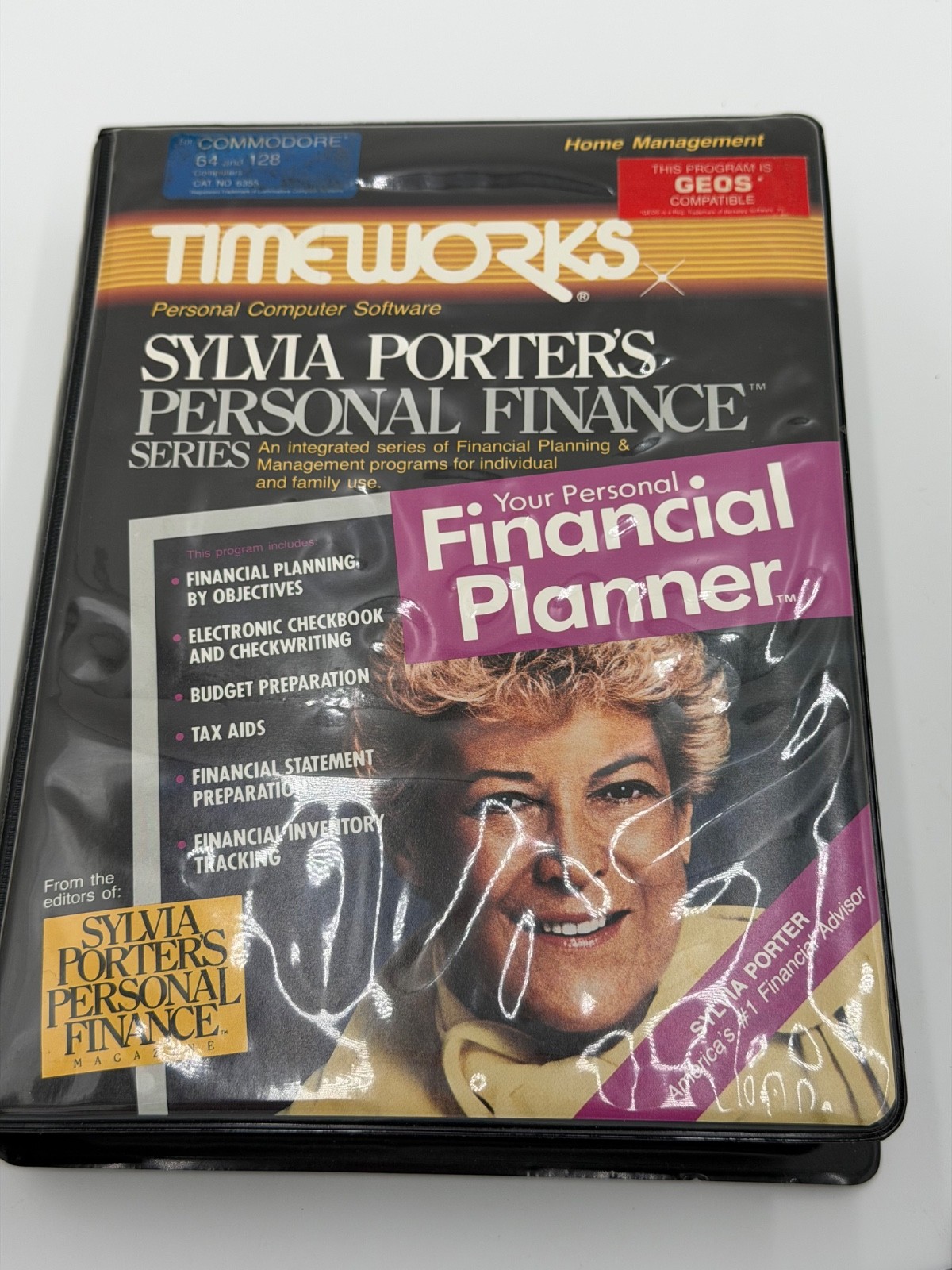 COMMODORE 64/128 SYLVIA PORTER’S PERSONAL FINANCE SERIES TIMEWORKS