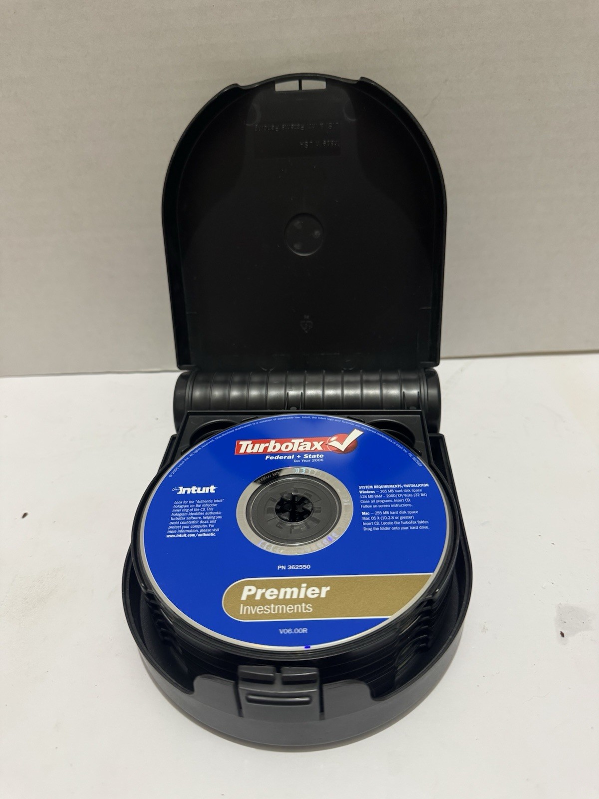 Intuit Turbo Tax Deluxe and Premier CD-ROM Lot With Y2k CD Case