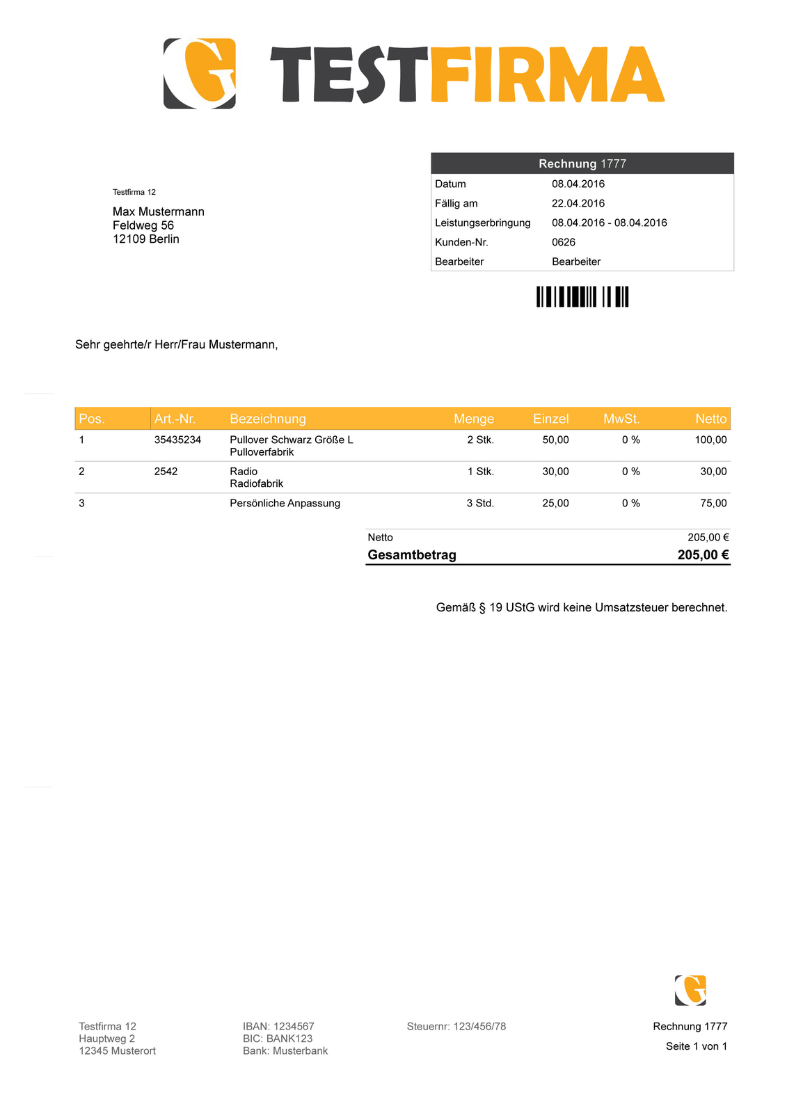 Rechnungsprogramm Software, Rechnungen einfach erstellen & per E-Mail versenden