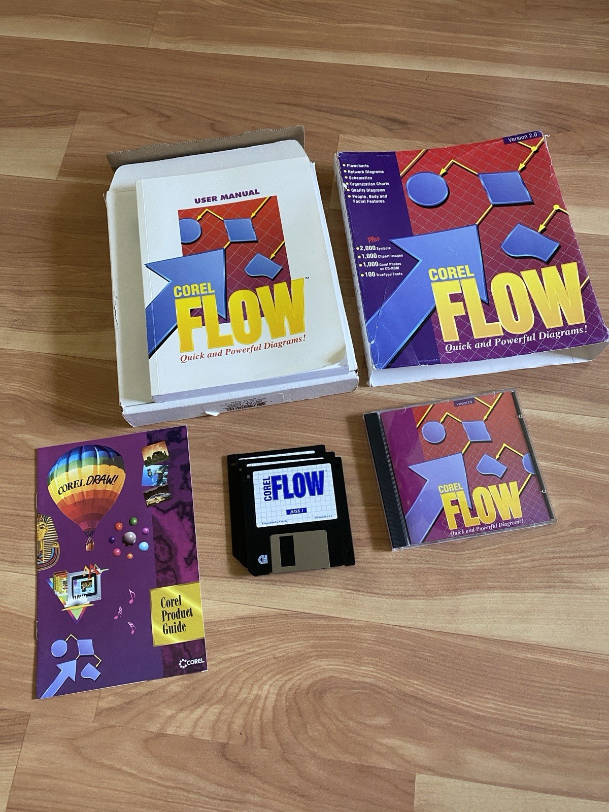 Corel Flow 2.0 Software Orinal Owner