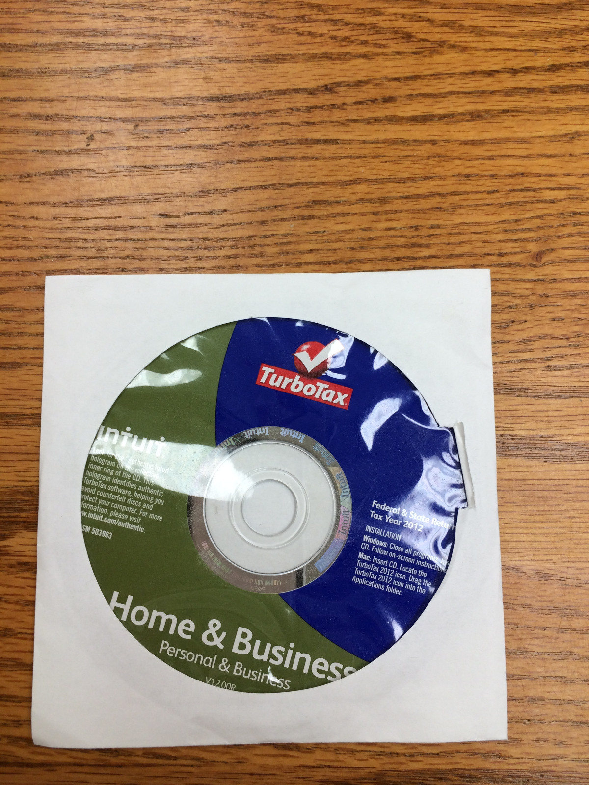 TurboTax Home & Business Federal + E-file + State 2012 PC/Mac Software new