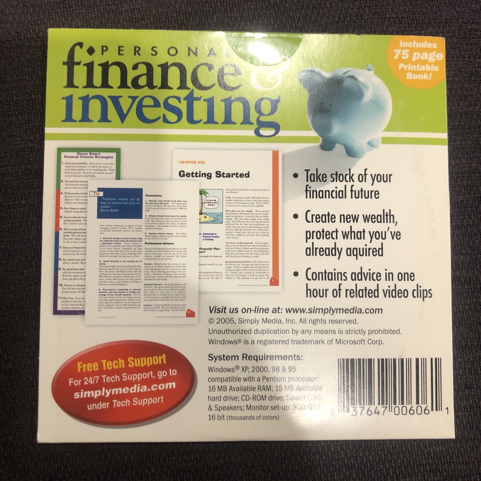 Personal Finance and Investing PC CD. SEALED